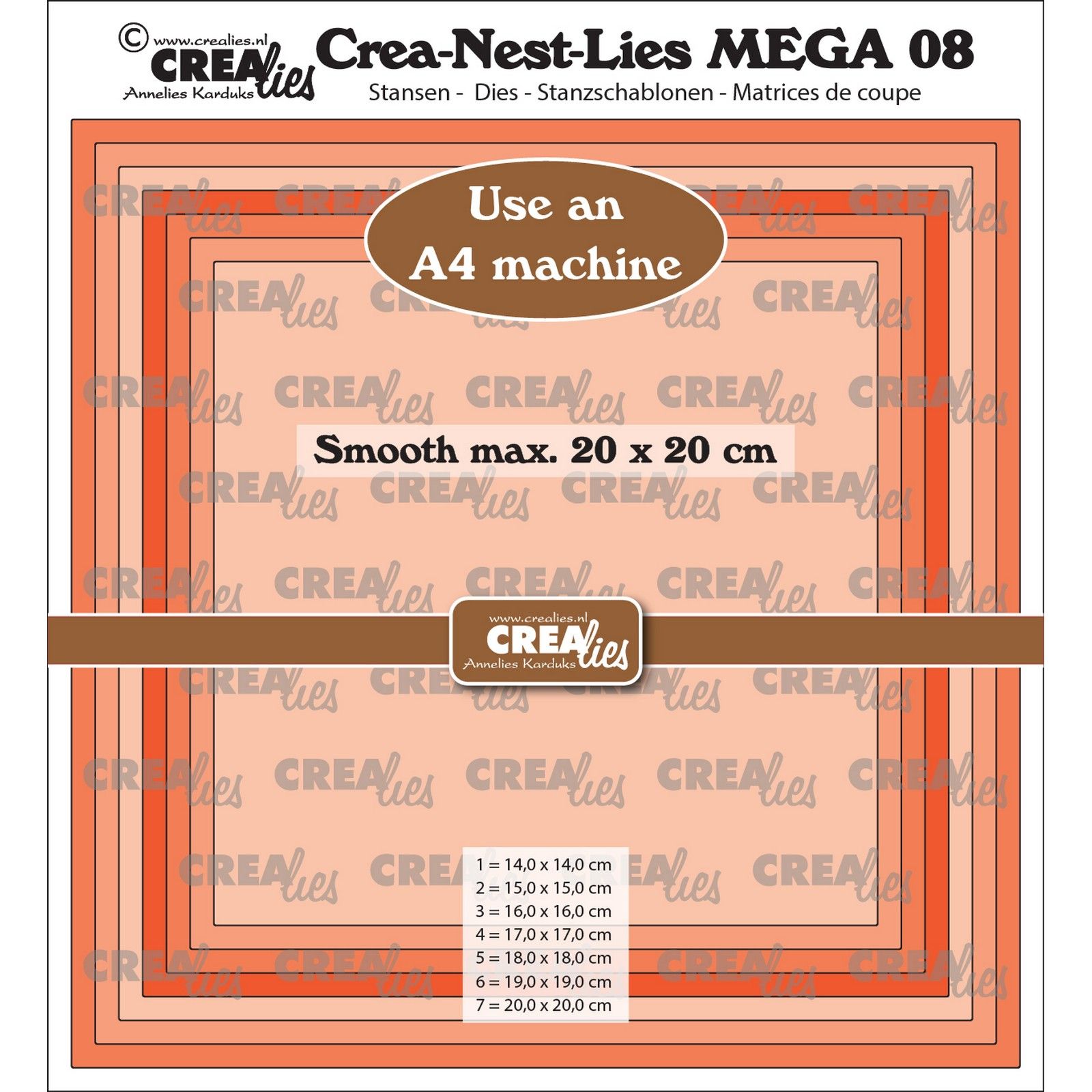 Crealies • Crea-Nest-Lies Squares Smooth Full CM