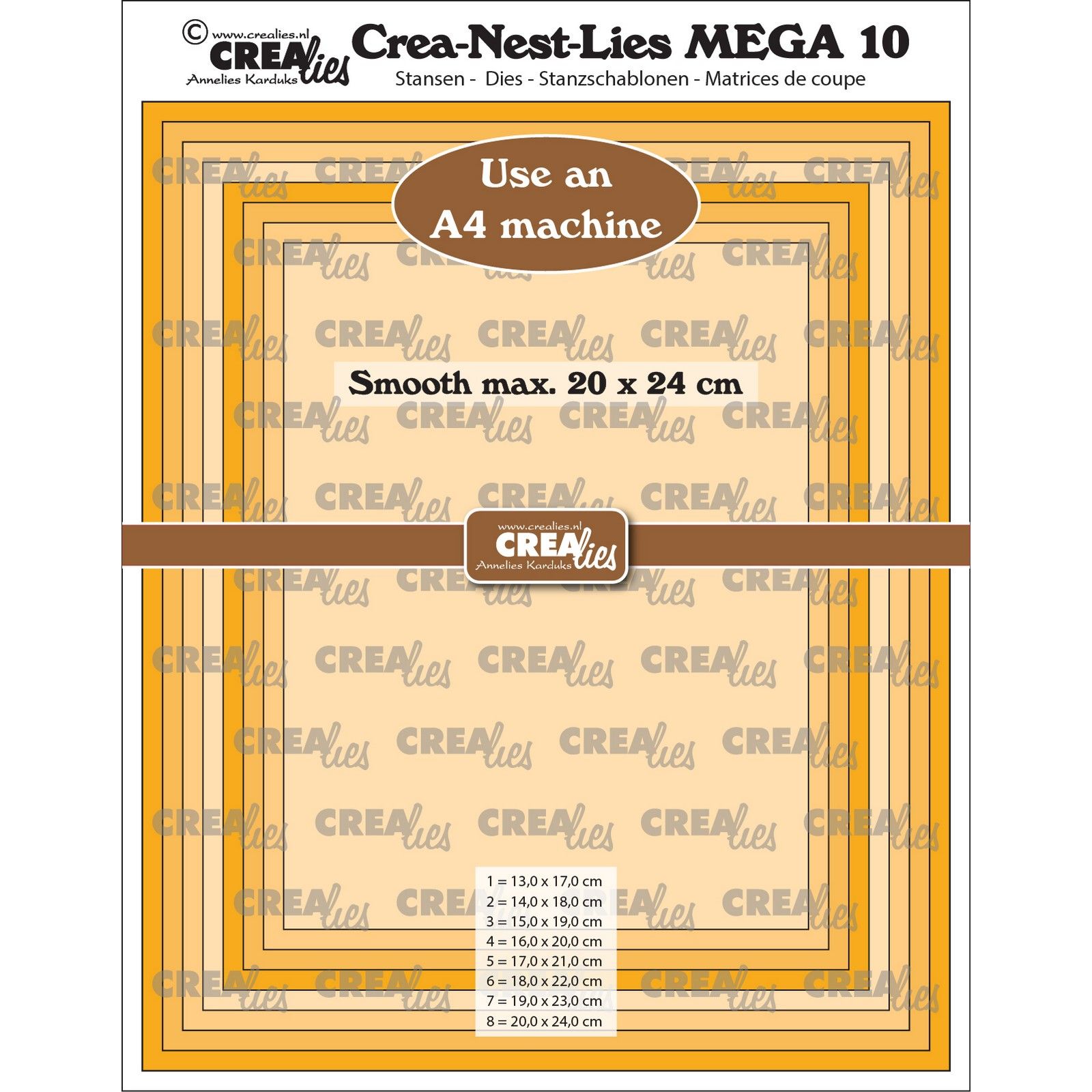 Crealies • Crea-Nest-Lies Rectangle Smooth Full CM