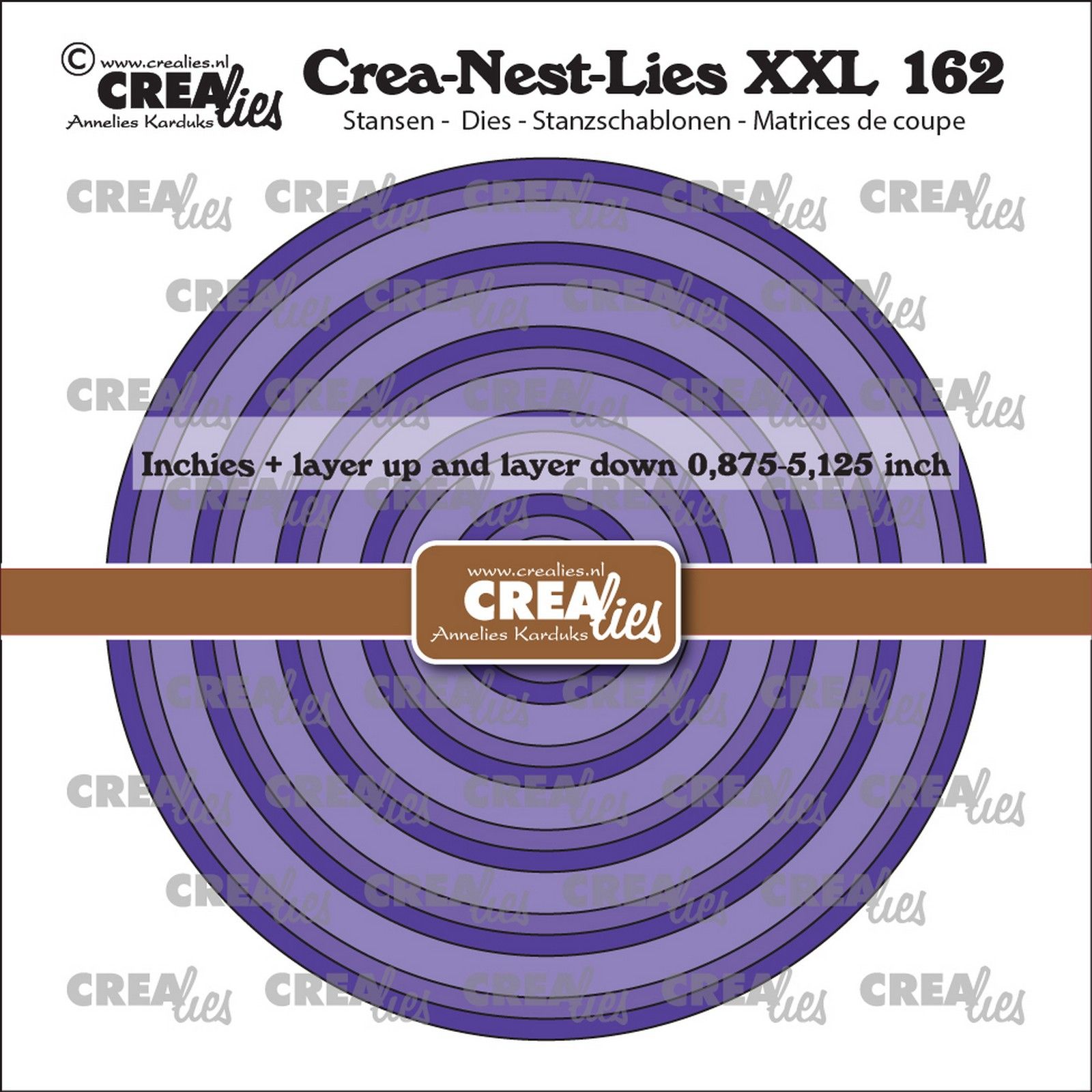 Crealies • Crea-Nest-Lies XXL Inchies Circles + Layer Up And Layer Down