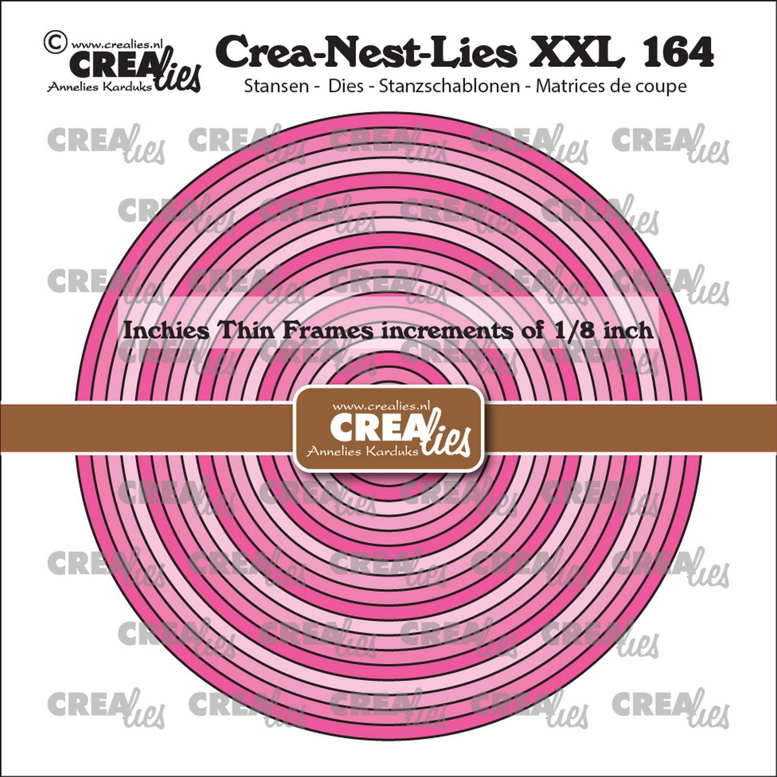 Crealies • Crea-Nest-Lies XXL Inchies Cirkels Dunne Kaders