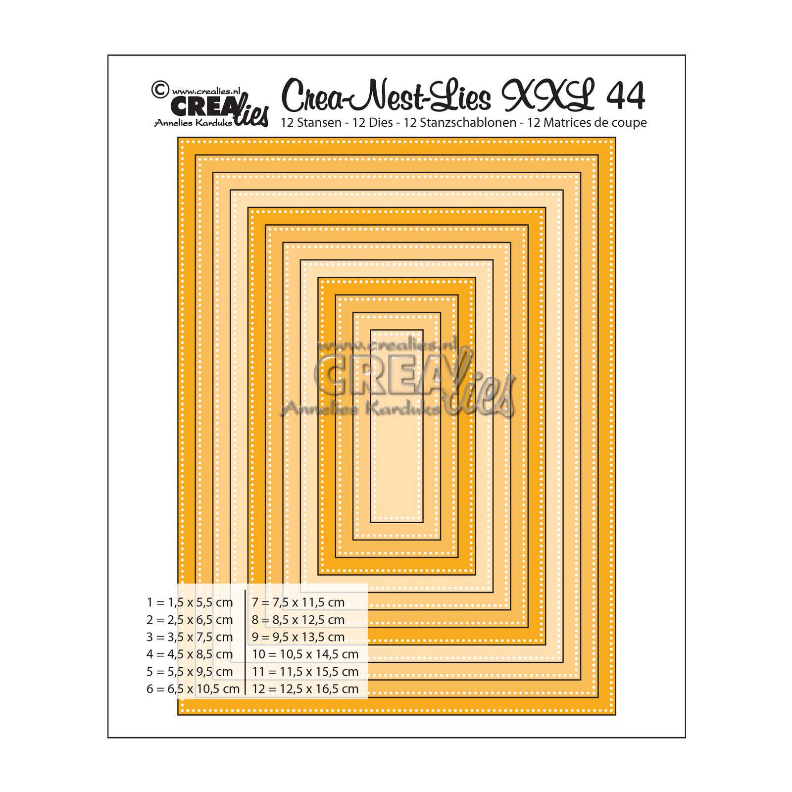 Crealies • Crea-Nest-Lies XXL cutting die no.44 Rectangle