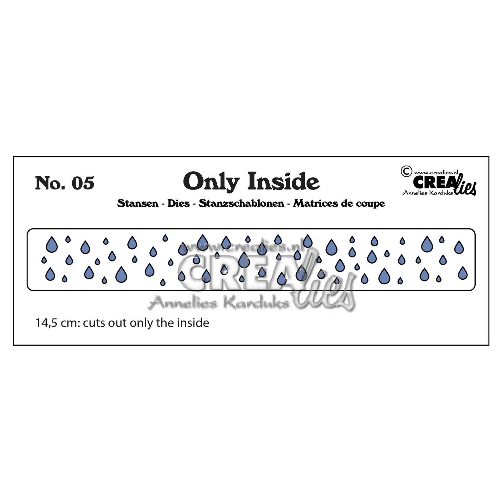 Crealies • Only Inside Stanzschablone no.5 Tropfen