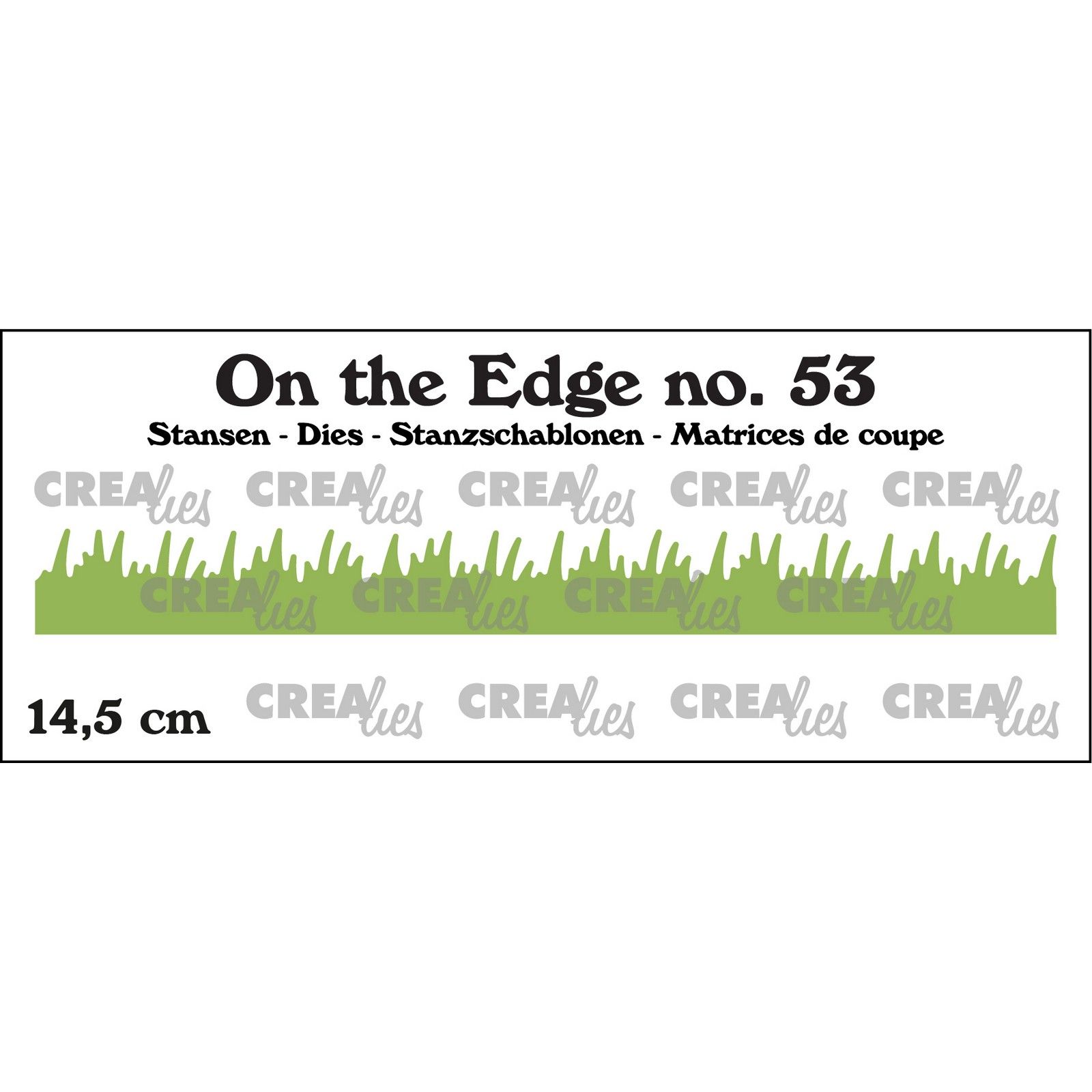 Crealies • On The Edge Plantilla de Corte Grass Straight 