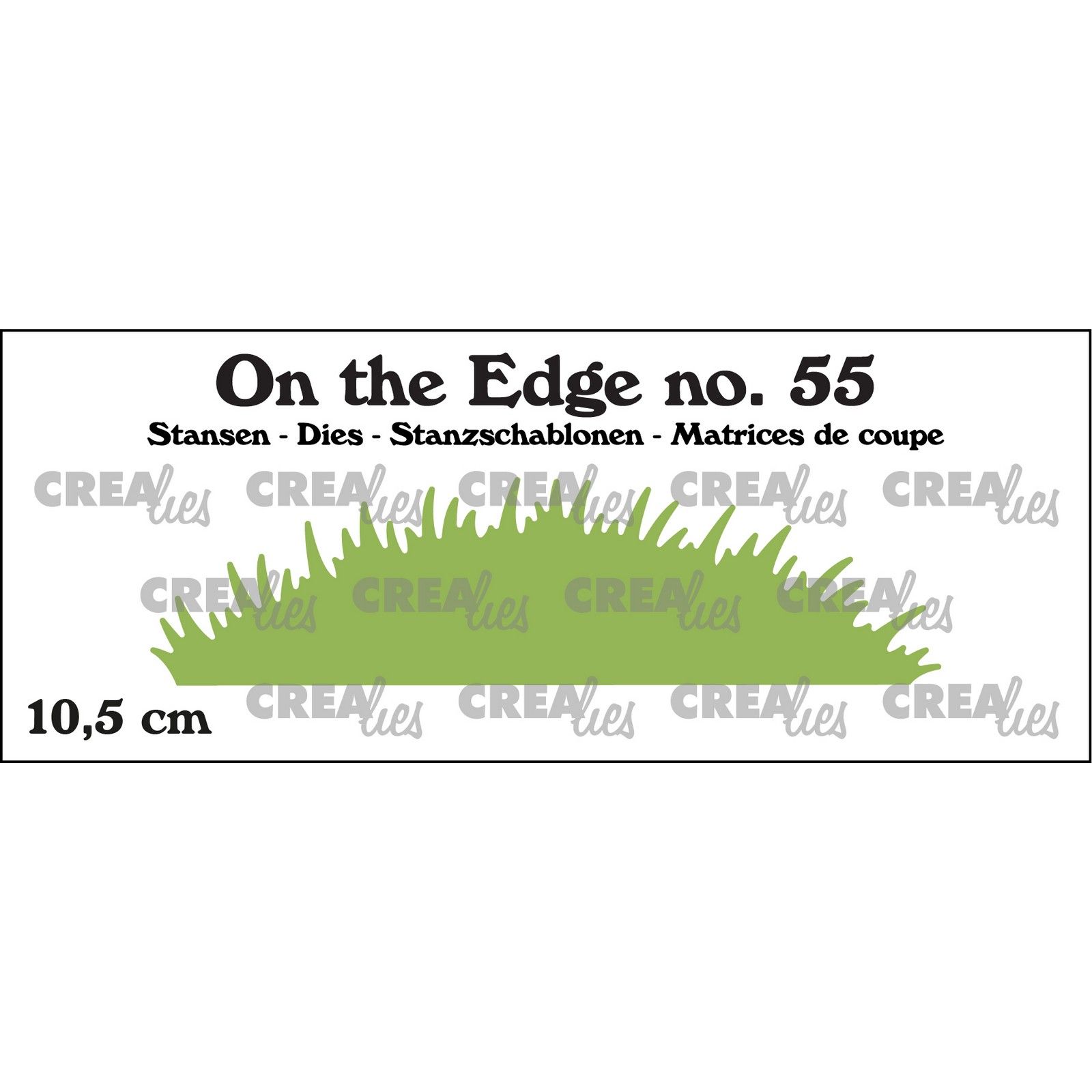 Crealies • On The Edge Matrice de Découpe Grass Hill Short Grass 