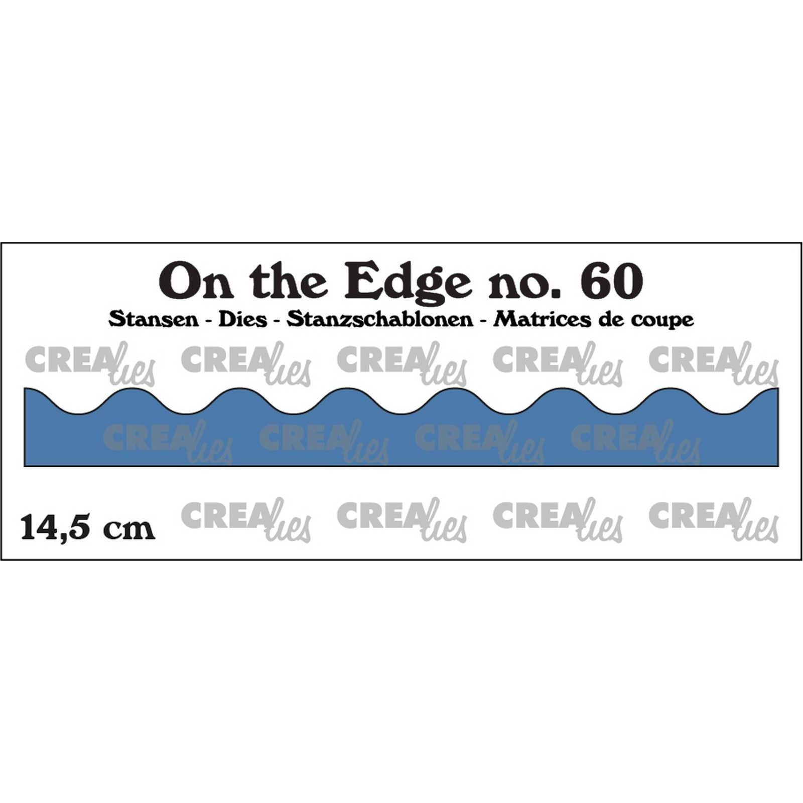 Crealies • On The Edge Cutting Die Curved Waves