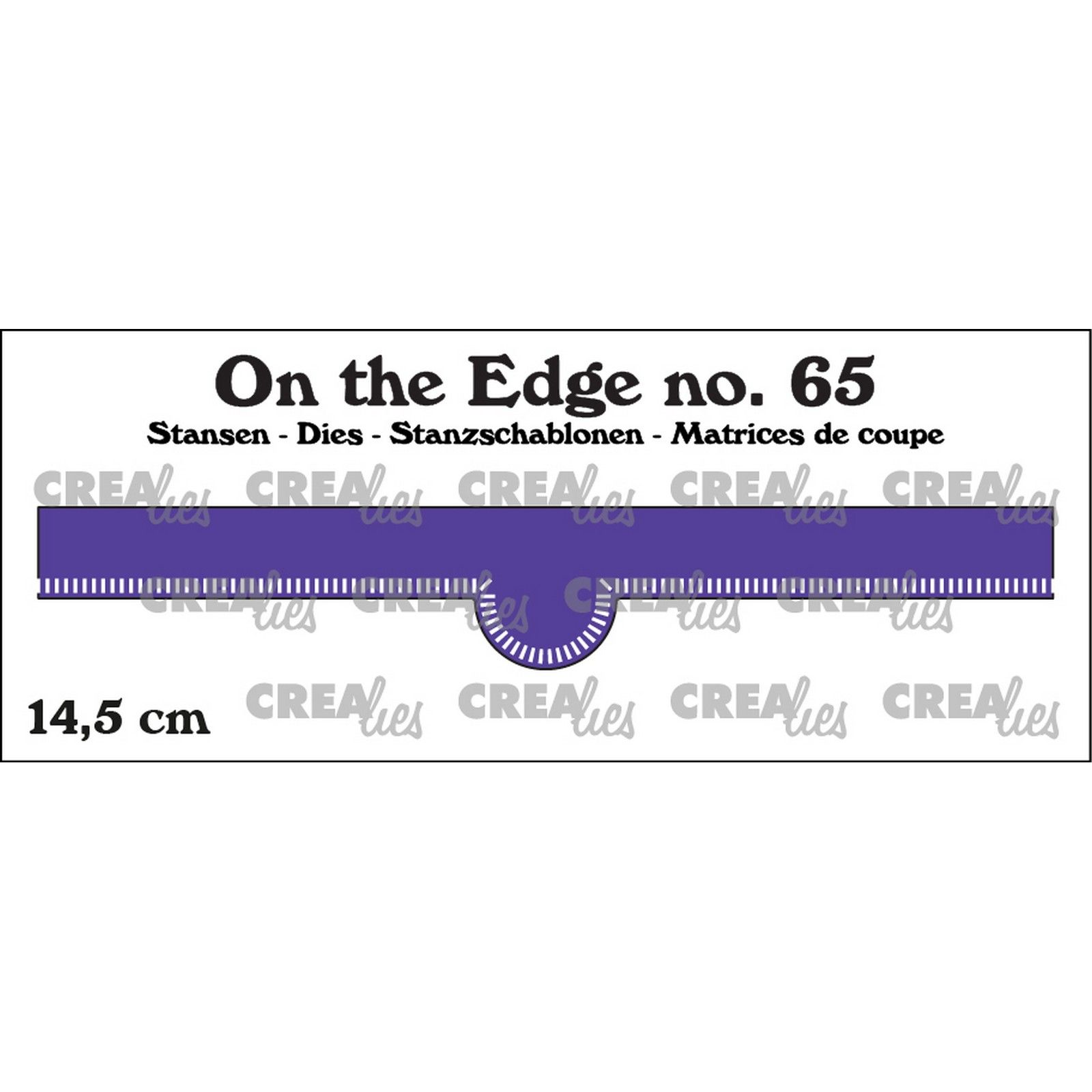 Crealies • On The Edge Die No.65 with Little Stripes