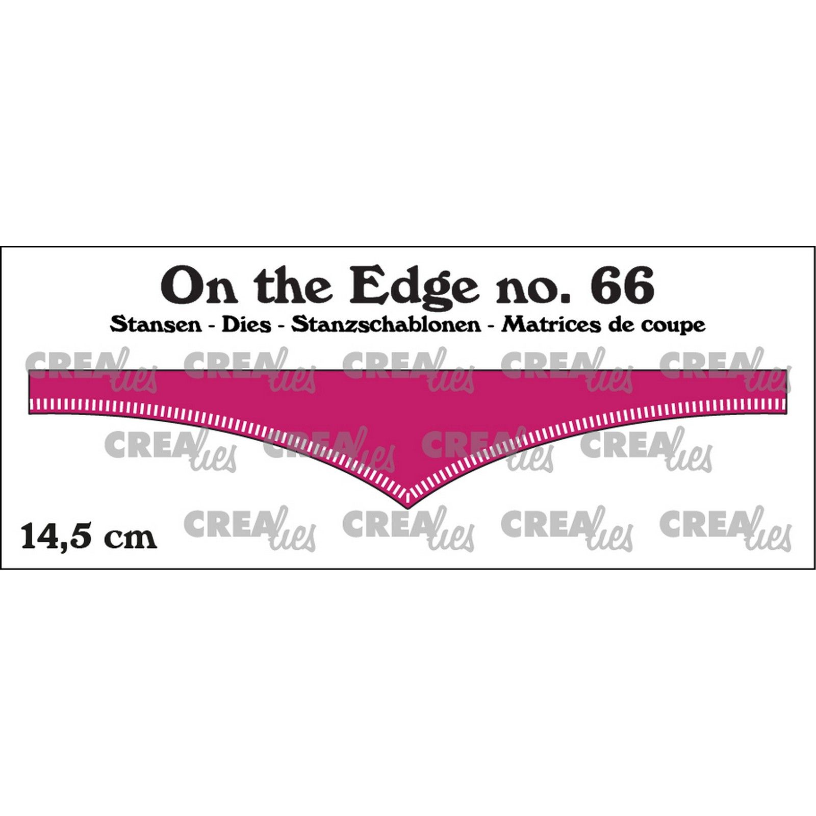 Crealies • On The Edge Die No.66 with Little Stripes