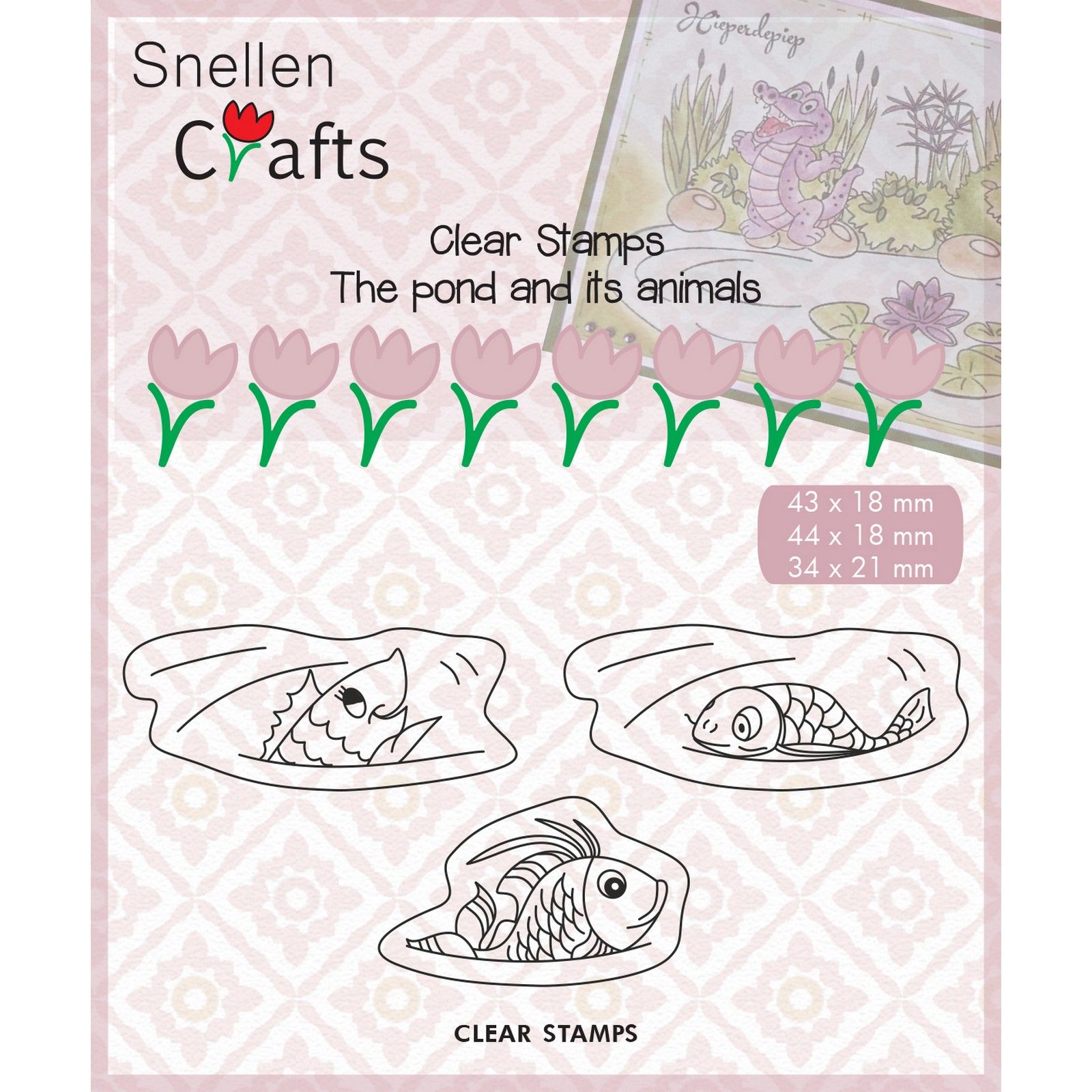 Nellie's Choice • Snellen Crafts Pond-Life Clear Stamps Fishes