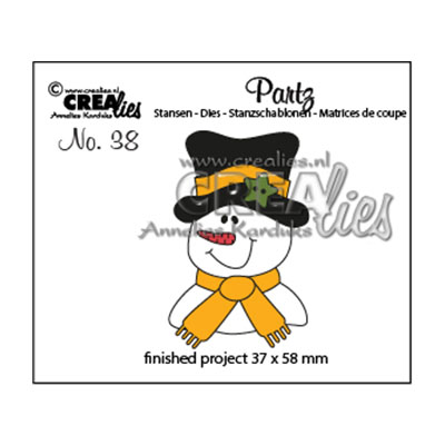 Crealies • Partz Stanzschablone no.38 Schneemann