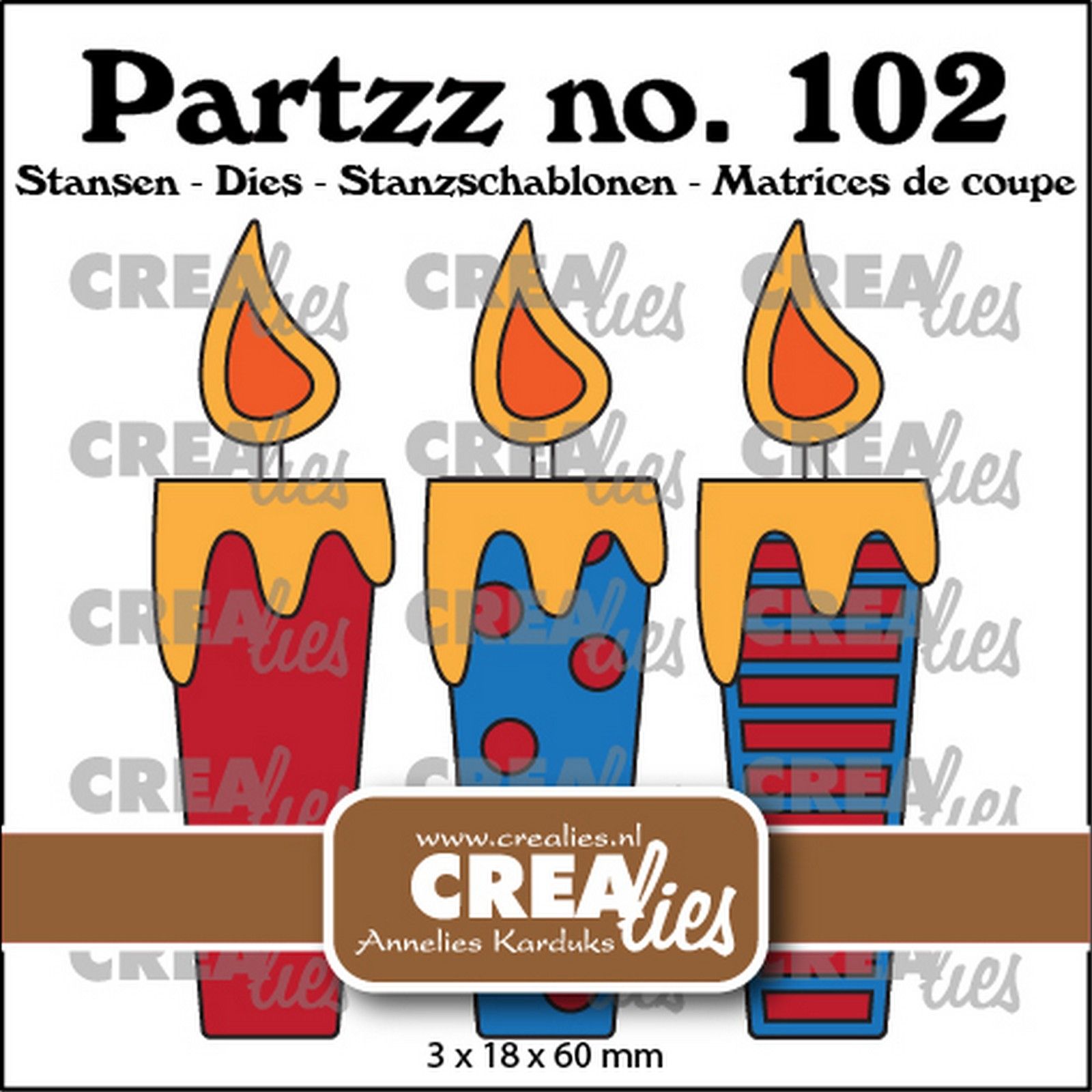 Crealies • Partzz 3 Candles