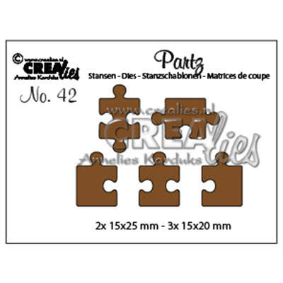 Crealies • Partz Stanzschablone no.42 Puzzleteile 5pcs