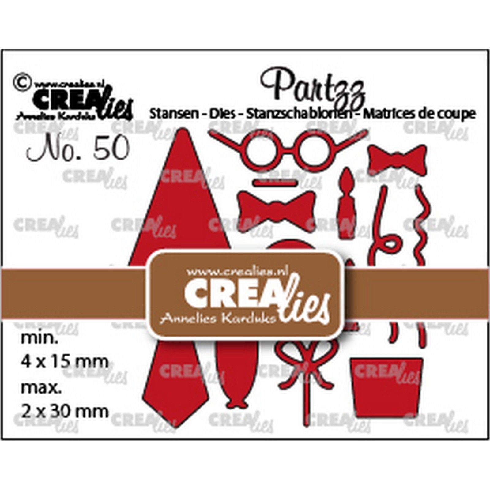 Crealies • Partzz fustelle da taglio Animal party add ons