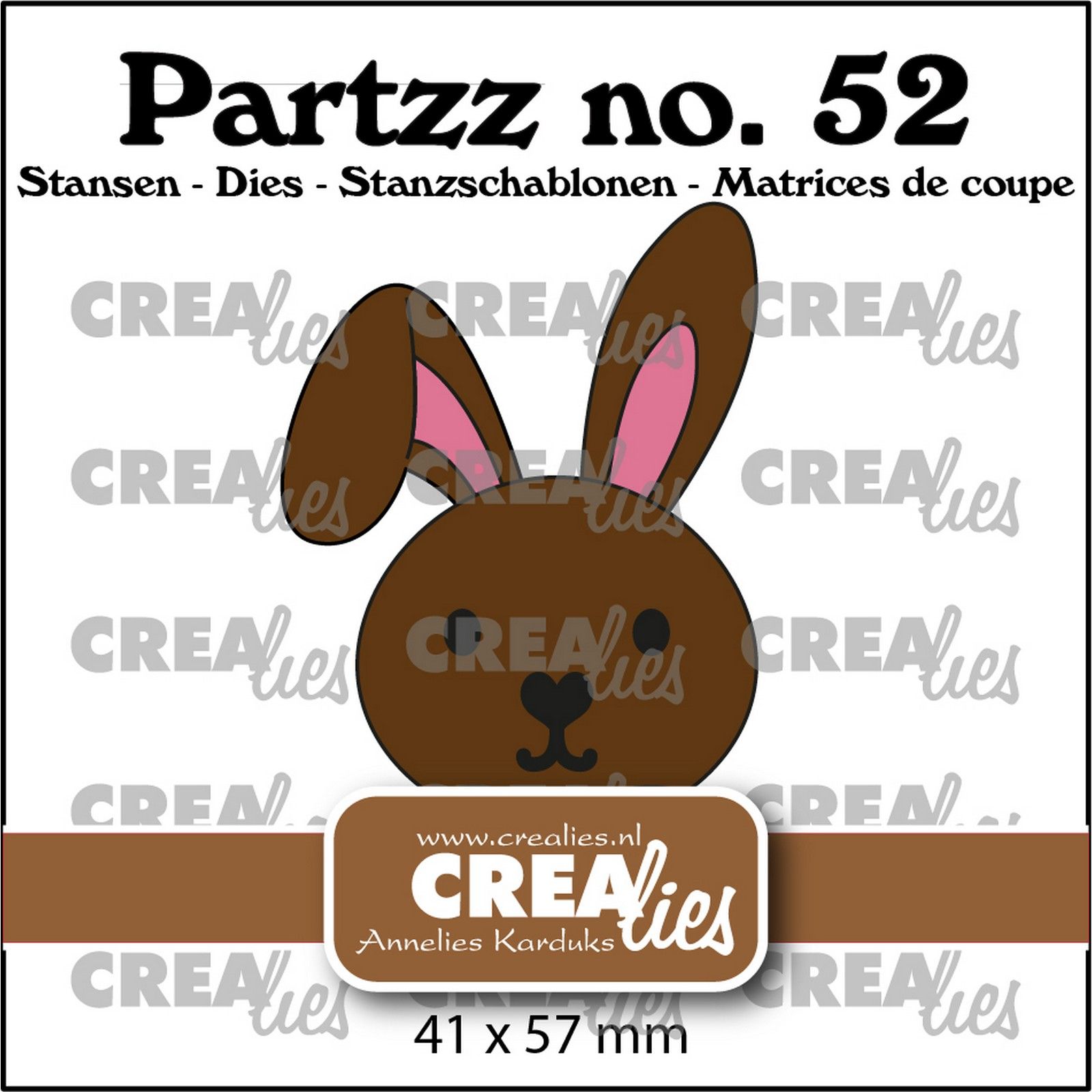 Crealies • Partzz Matrice de Découpe Rabbit/Hare