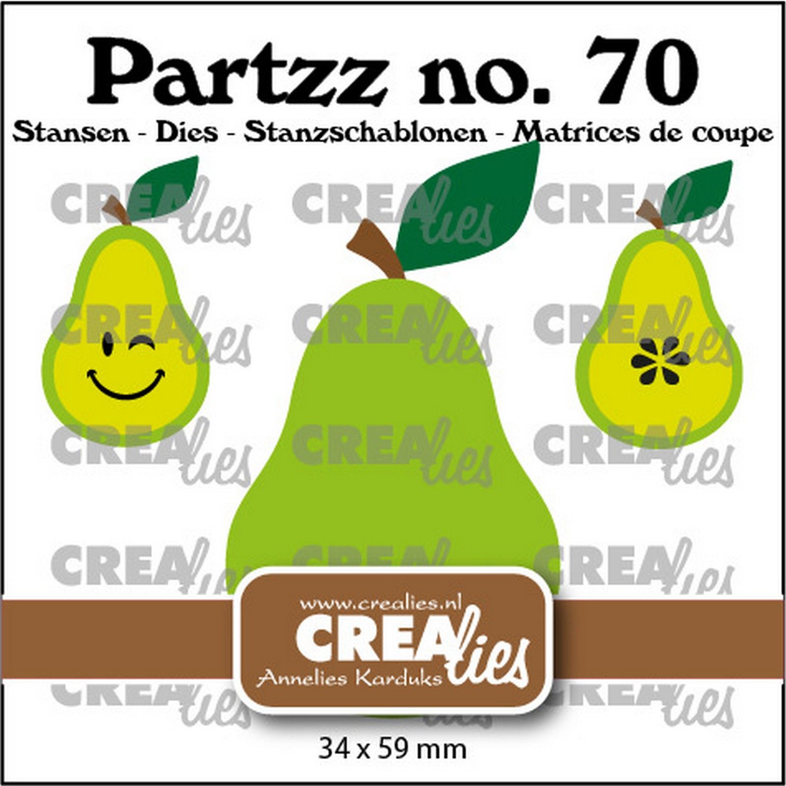 Crealies • Partzz Dies Pear Large