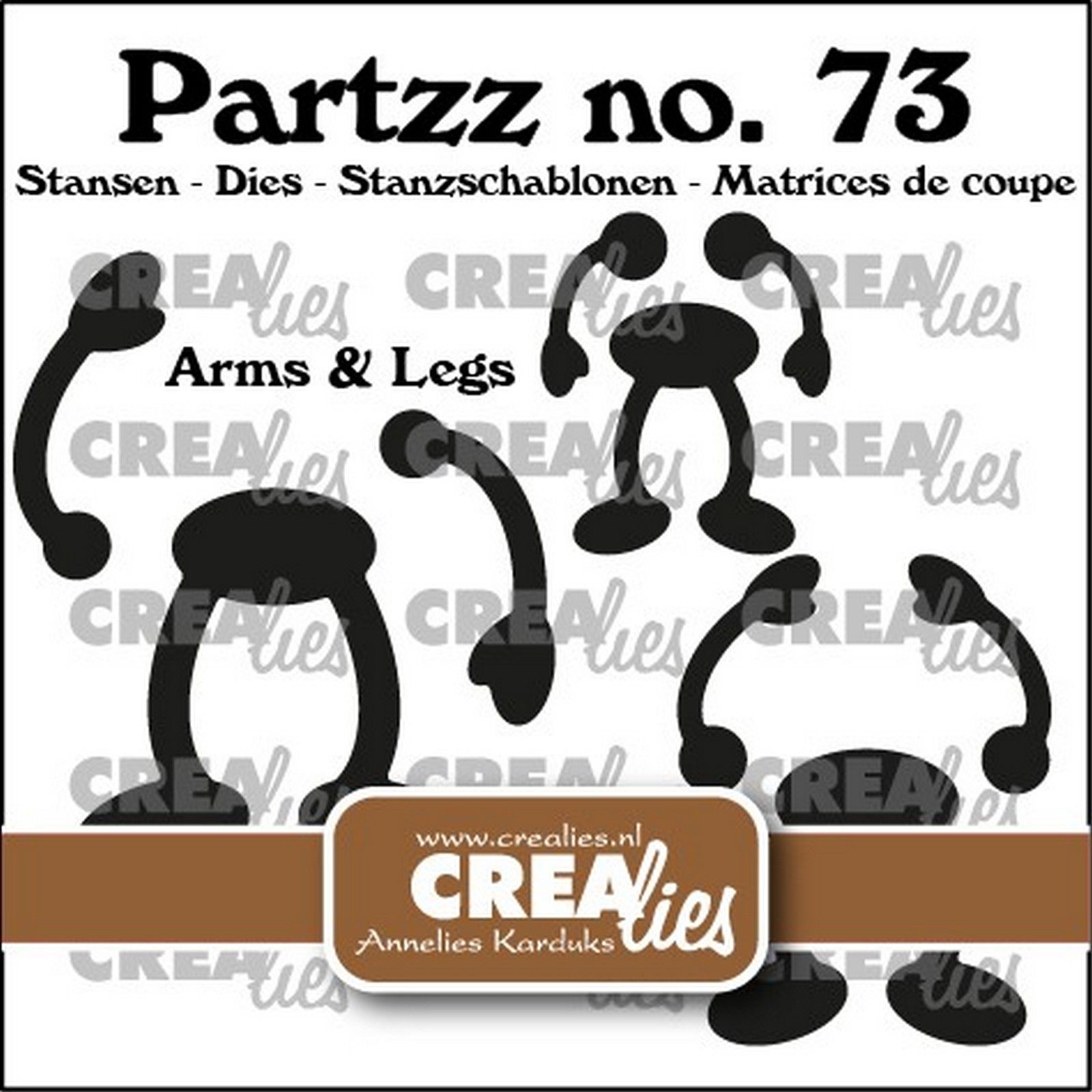 Crealies • Partzz Arms And Legs For Fruit  (3 Sizes)