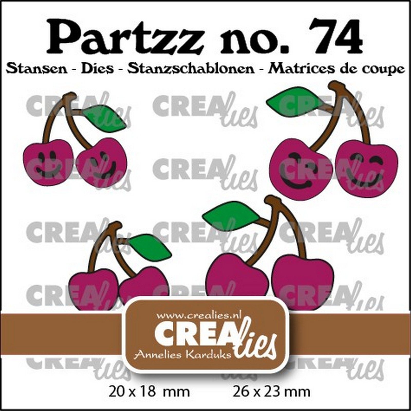 Crealies • Partzz Cherries Small And Medium