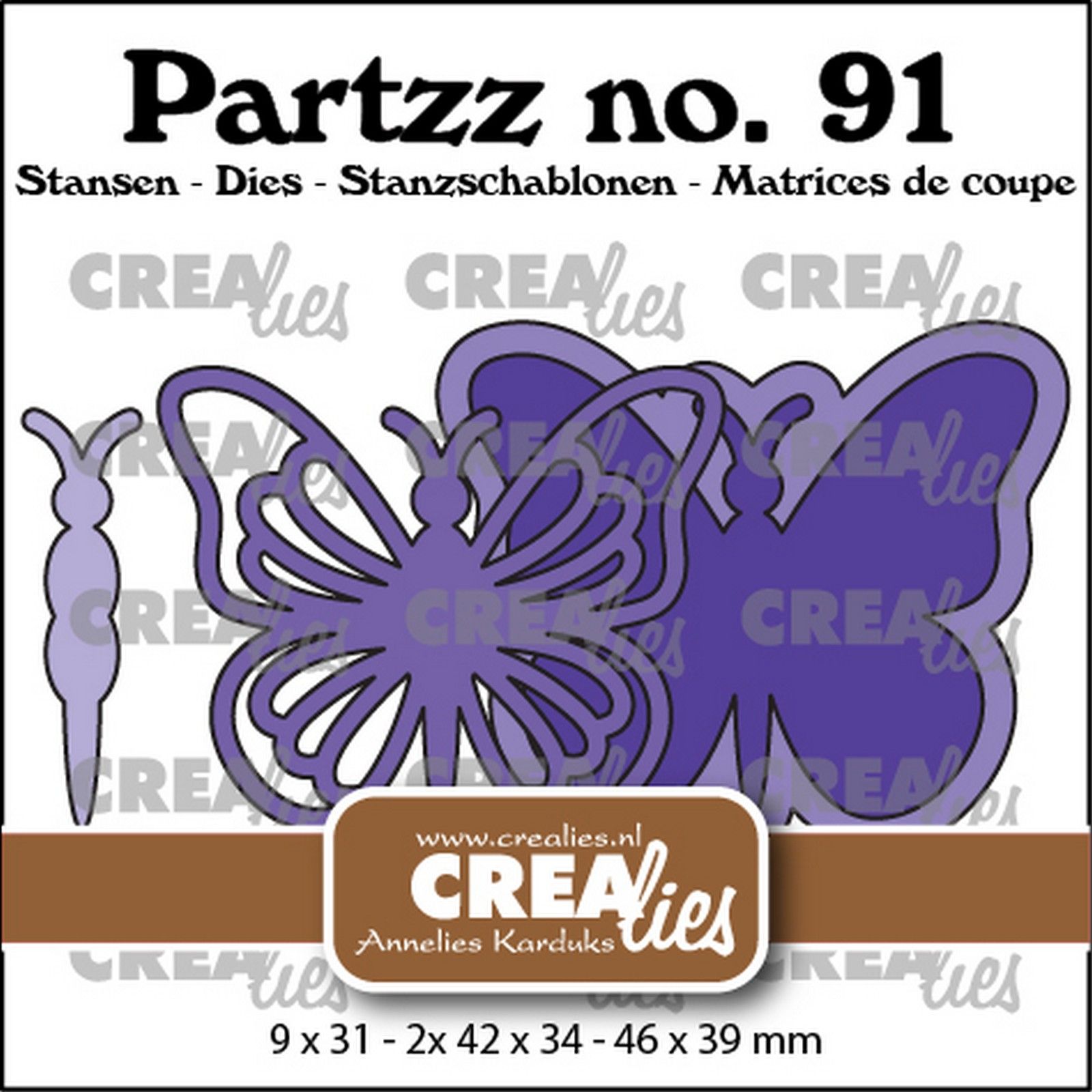 Crealies • Cutting Die Butterfly A Large
