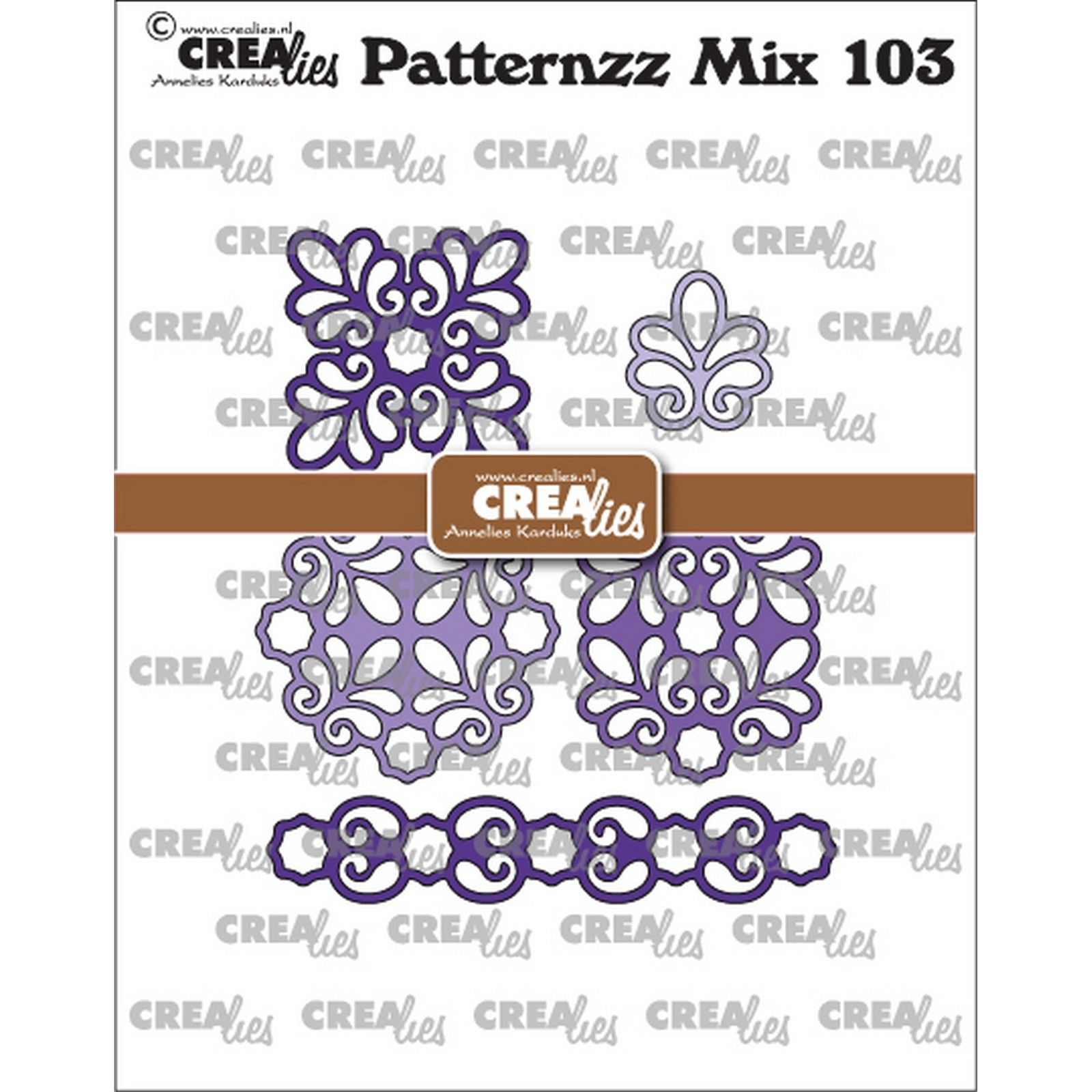 Crealies • Patternzz mix snijmal Amber