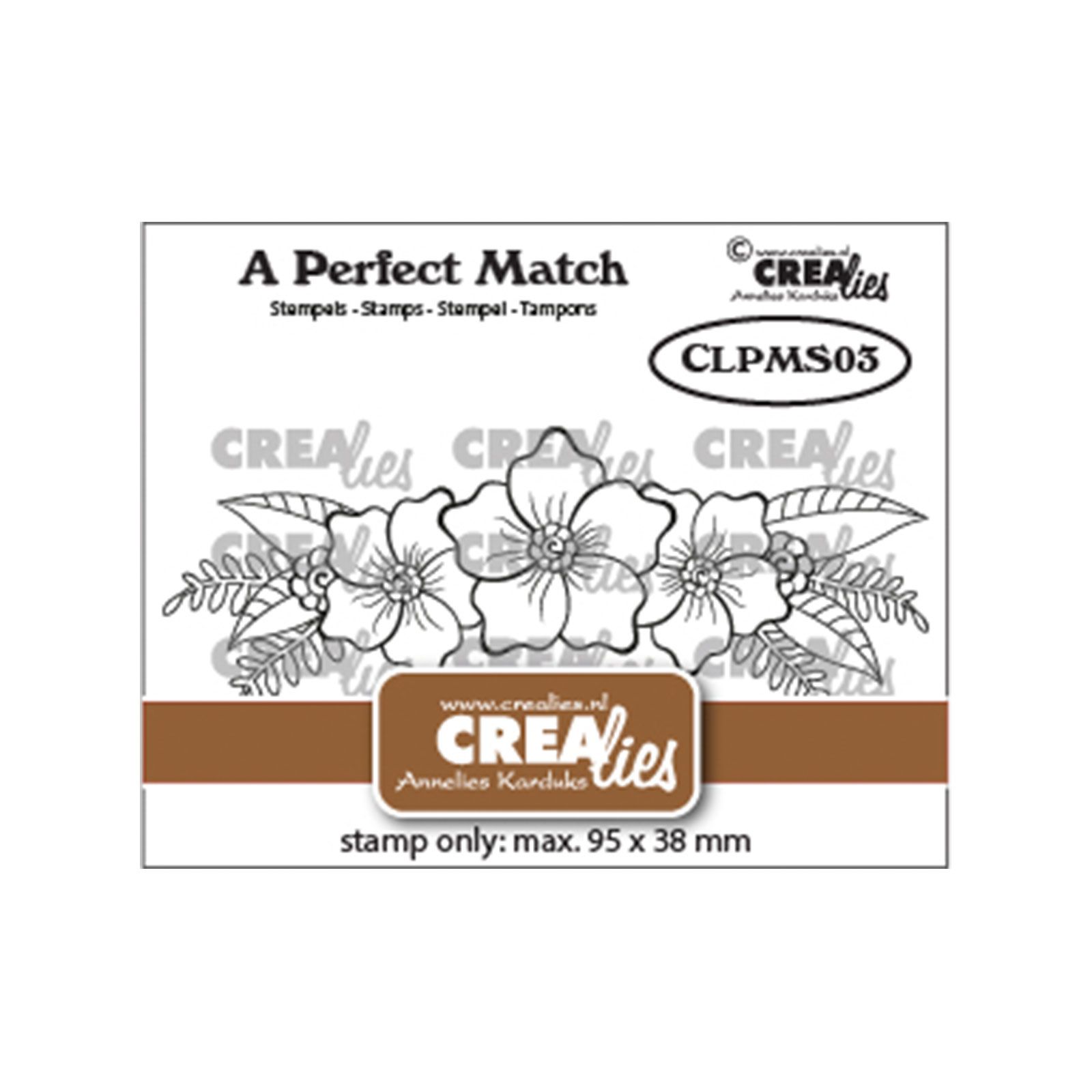 Crealies • A perfect match timbri Flower bouquet B  