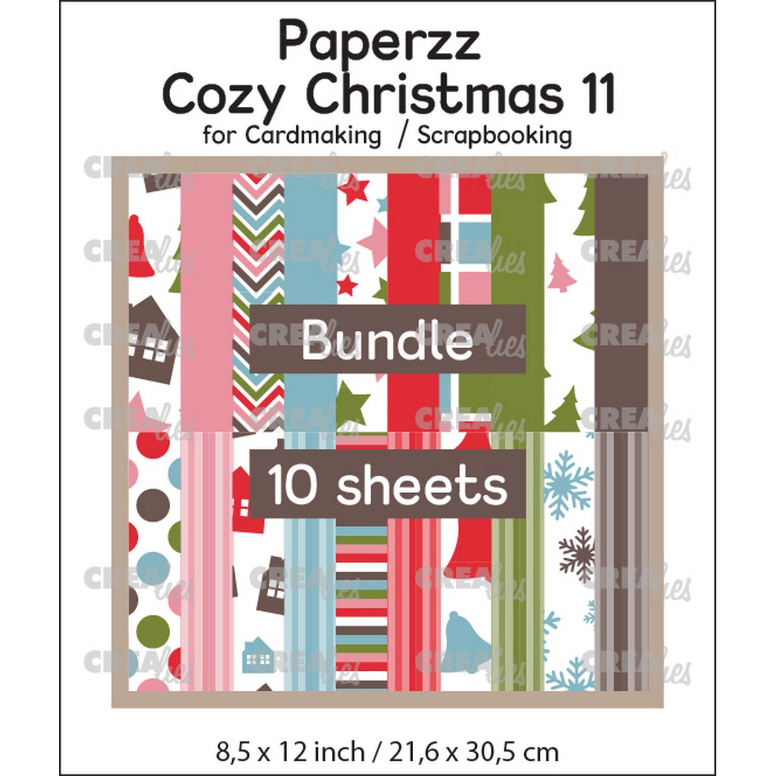 Crealies • Paperzz Cozy Christmas (10x 1 sheet)