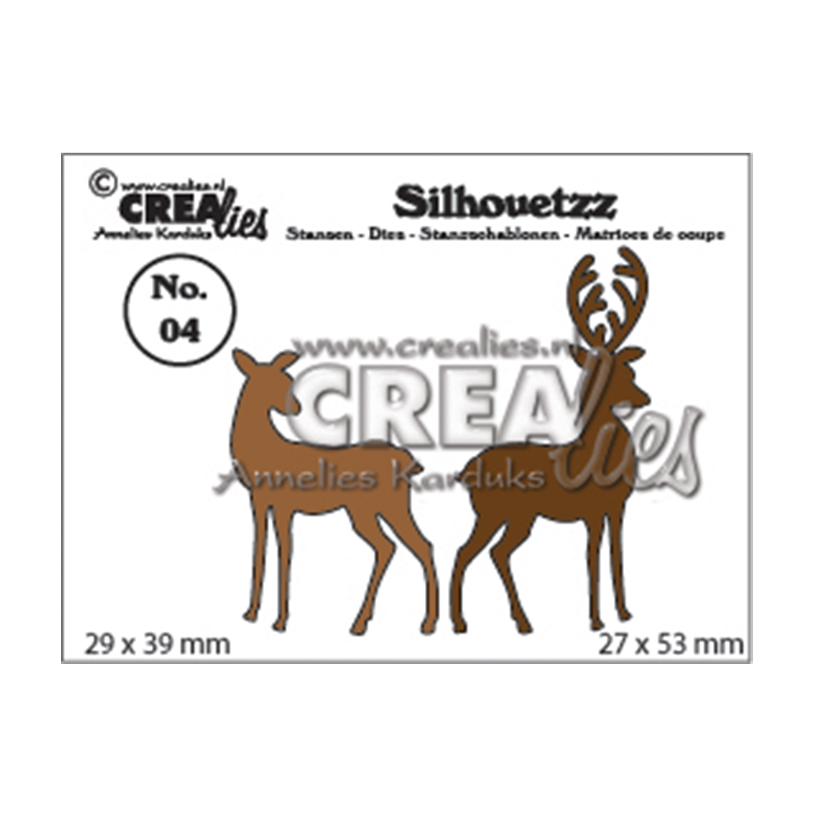 Crealies • Silhouetzz plantilla de corte no.4 Deer