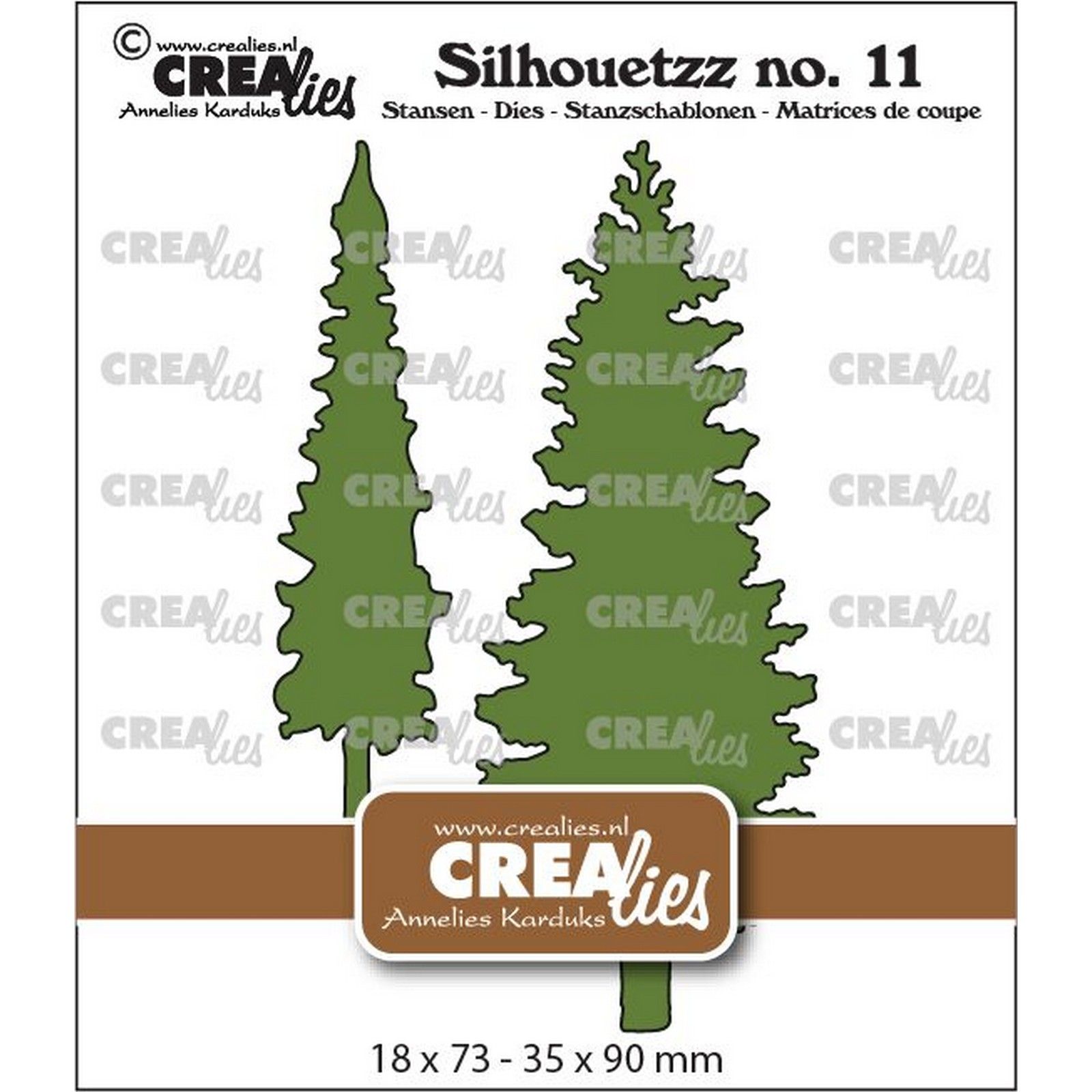 Crealies • Silhouetzz Trees A