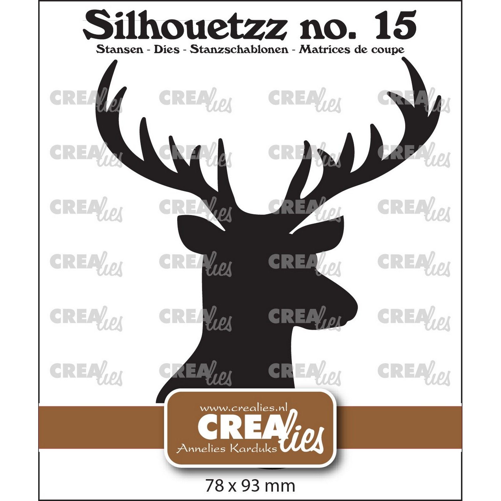 Crealies • Silhouetzz Deer Head