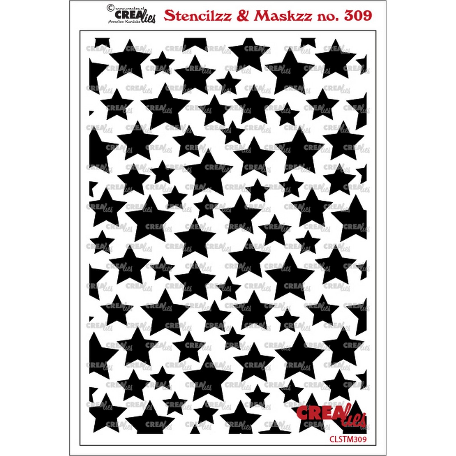 Crealies • Stencilzz & Maskzz Stars No.309