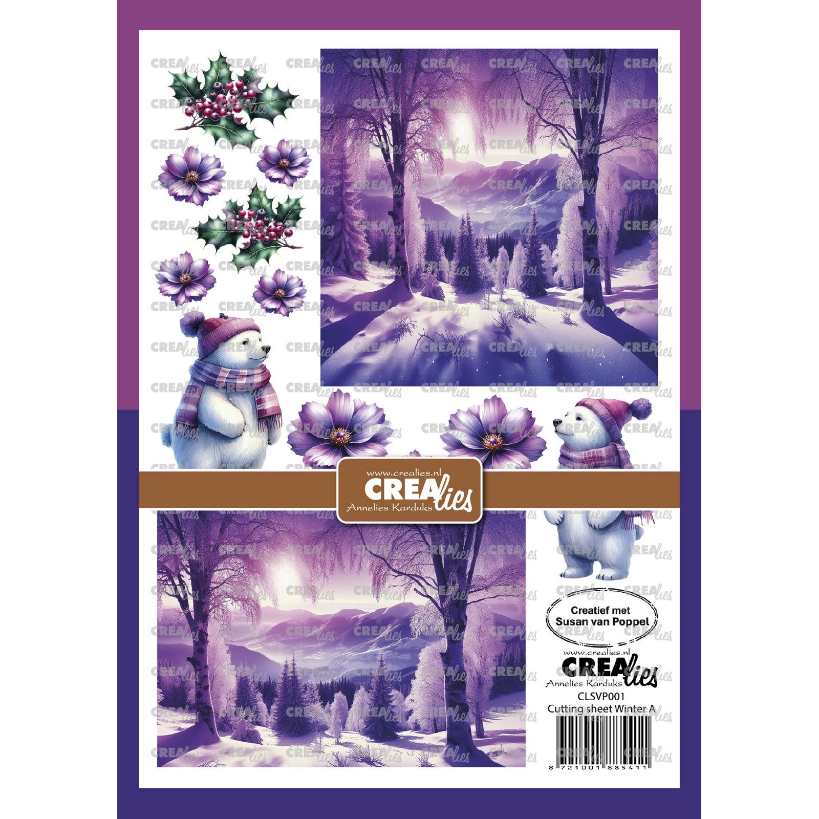 Crealies • Cutting sheet Winter A 8sheets