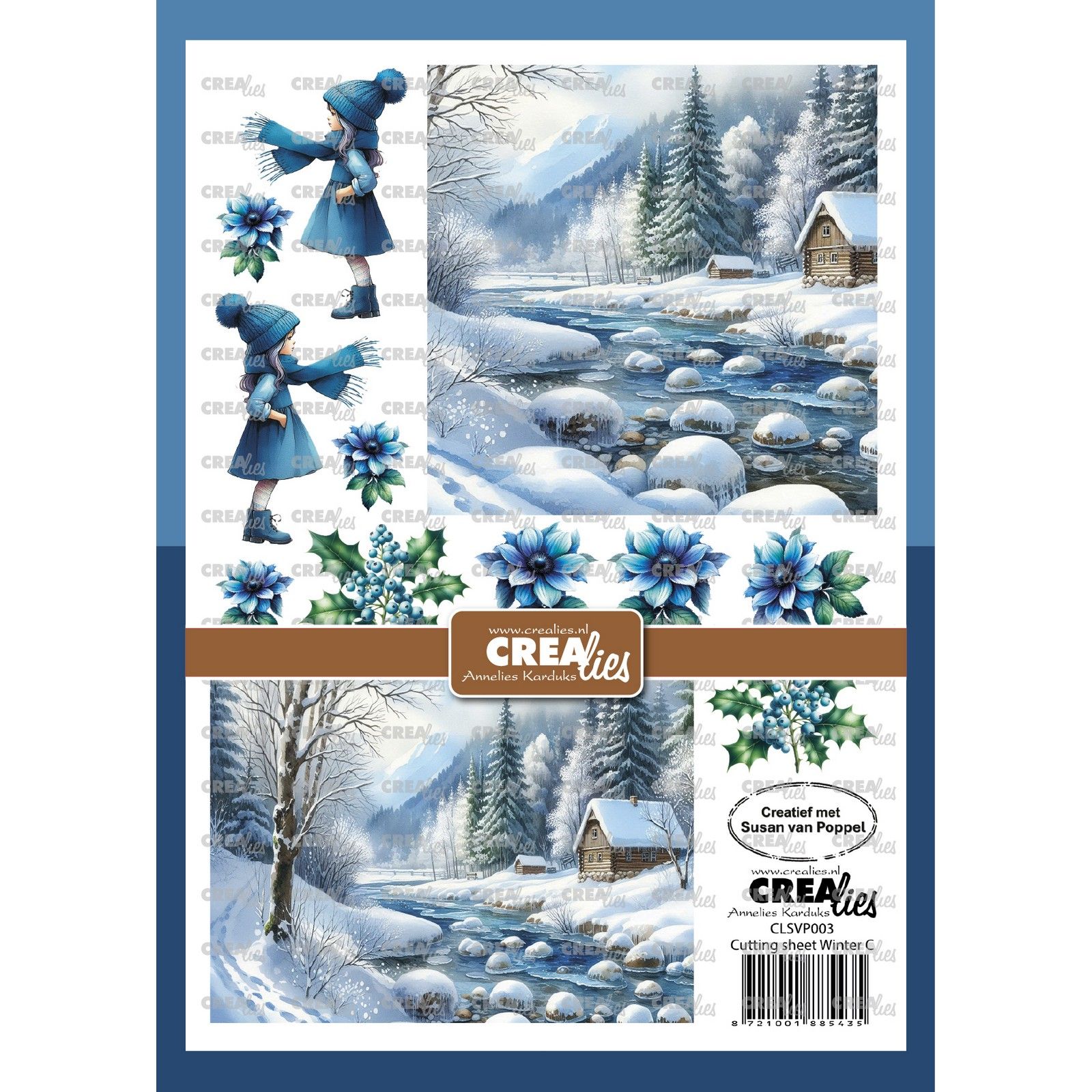 Crealies • Cutting sheet Winter C 8sheets