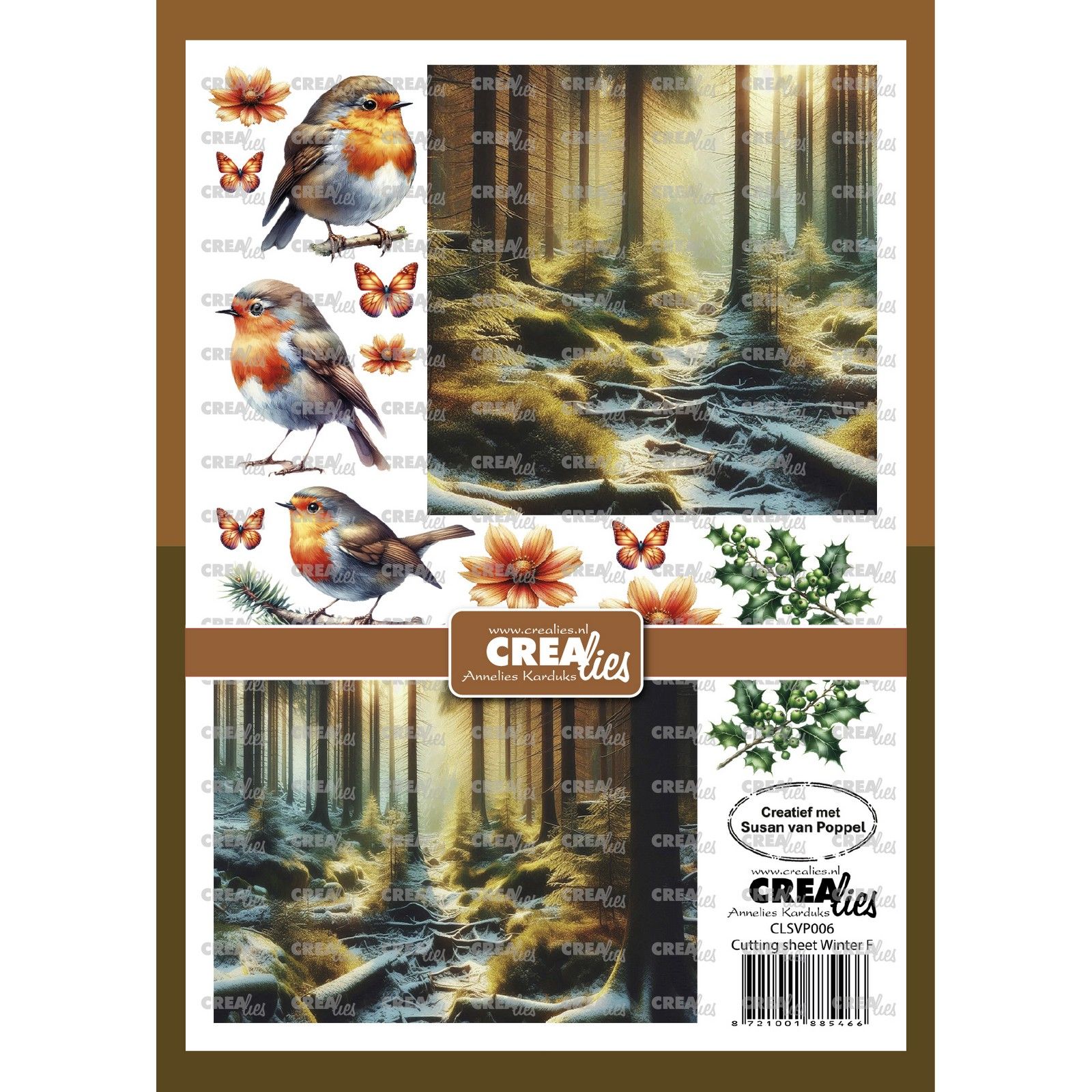 Crealies • Cutting sheet Winter F 8sheets