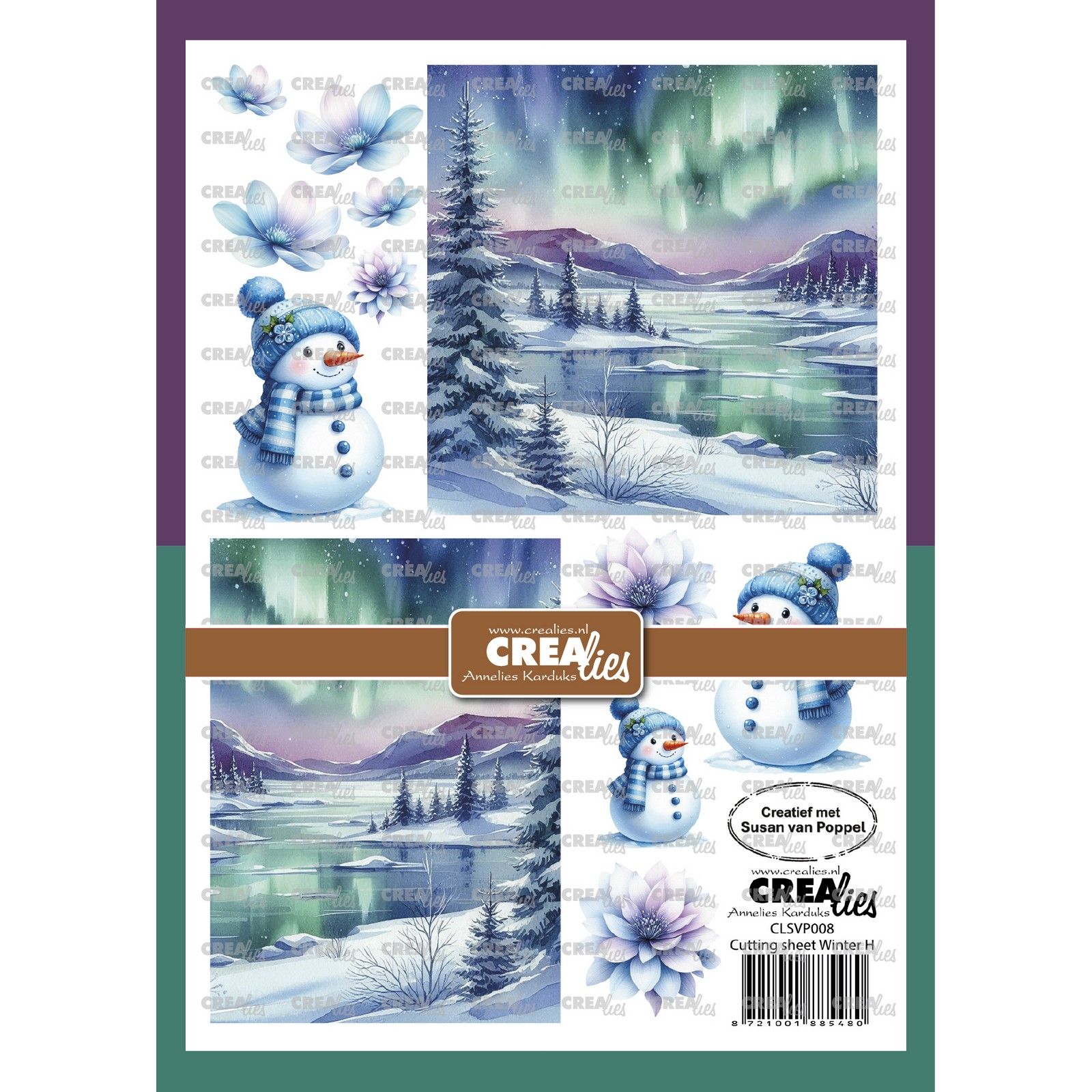Crealies • Cutting sheet Winter H 8sheets