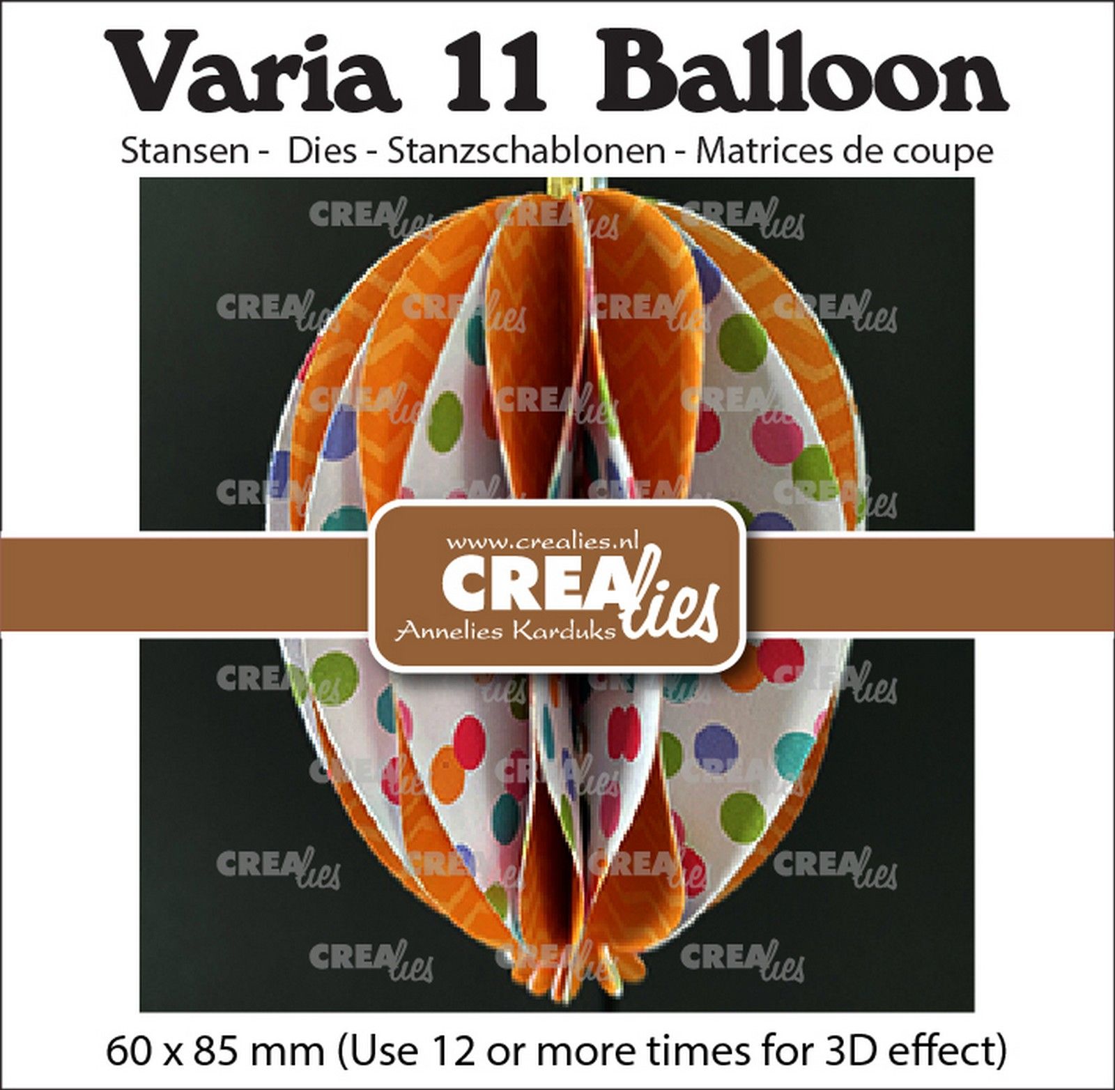 Crealies • Varia 3D Ballon