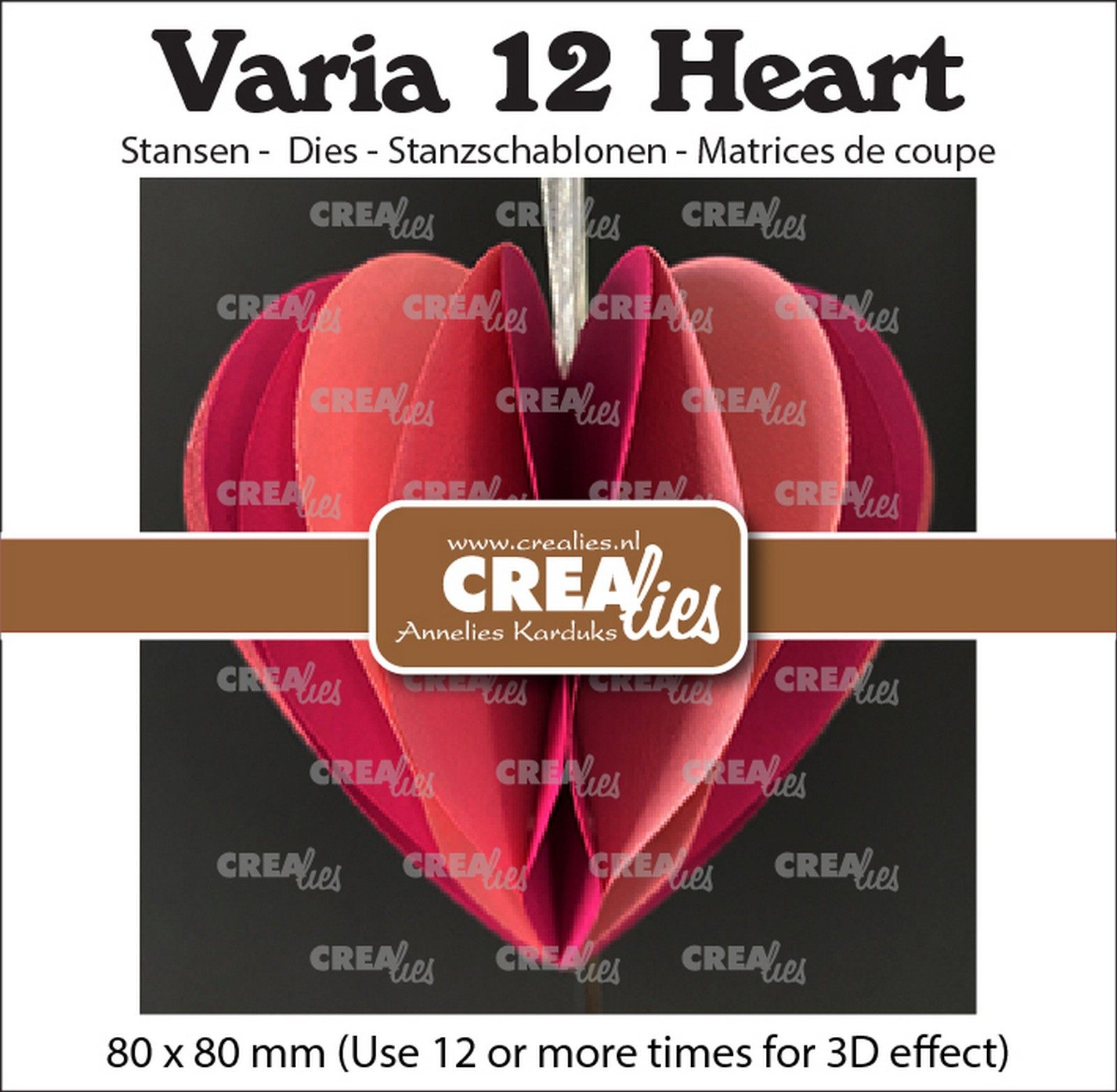 Crealies • Varia 3D Heart