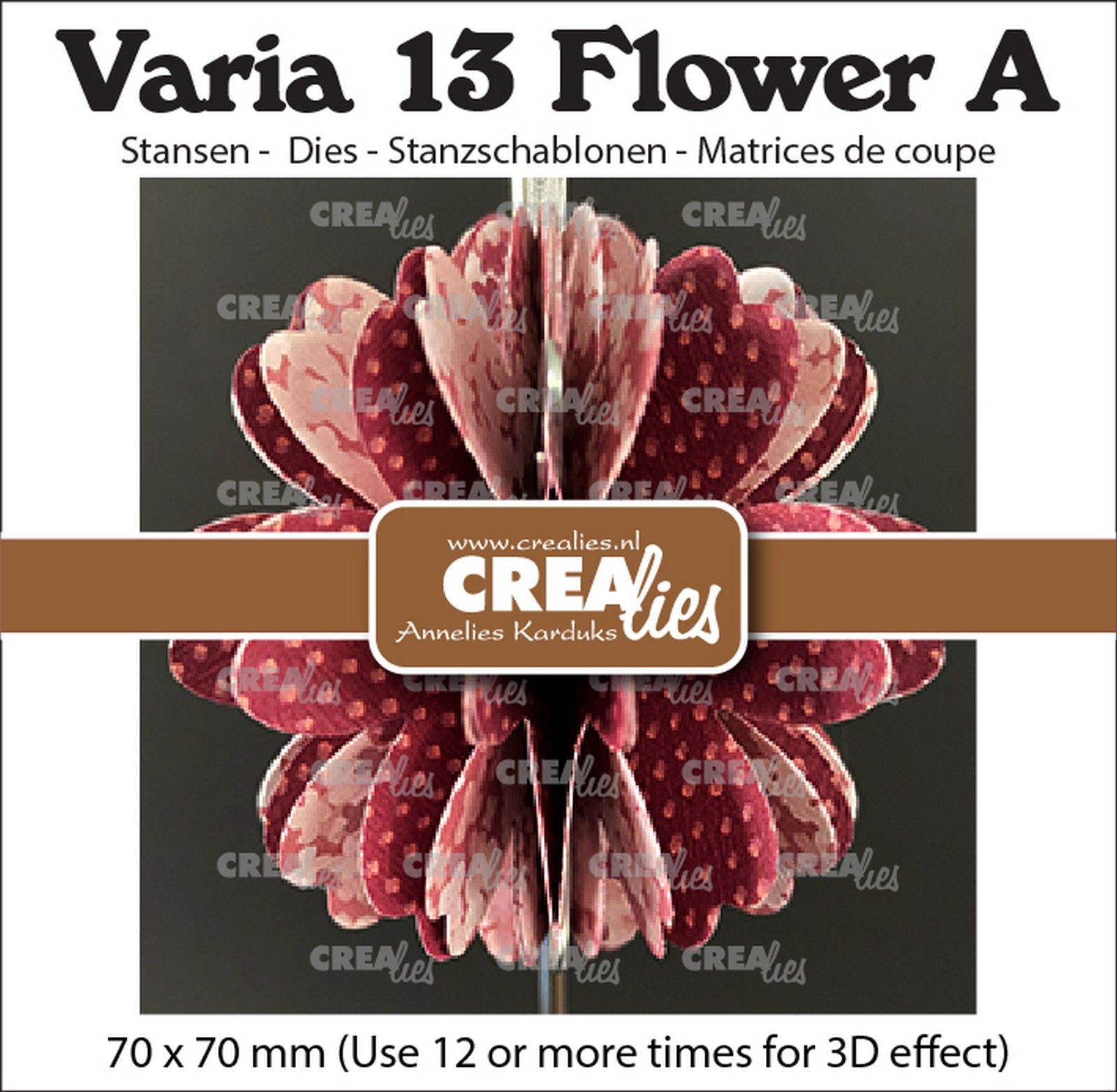 Crealies • Varia 3D Bloem A