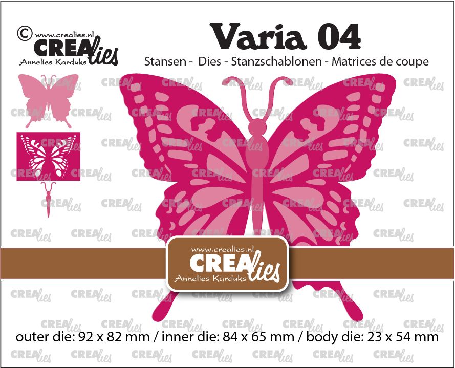 Crealies • Varia Fustella Da Taglio Swallowtail Butterfly