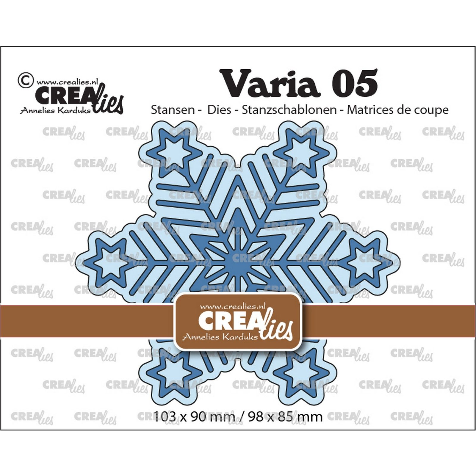 Crealies • Varia Geometric Snowflake Big