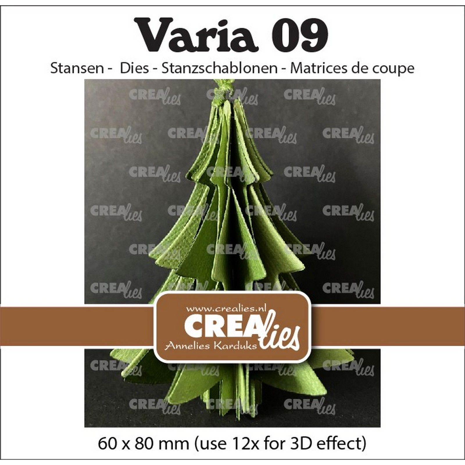 Crealies • Varia 3D Christmas Tree