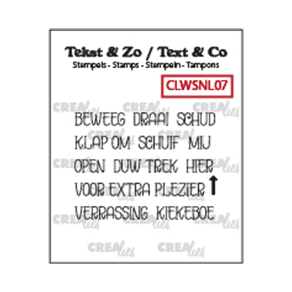 Crealies • Tekst & Zo Wordstrips Dutch words