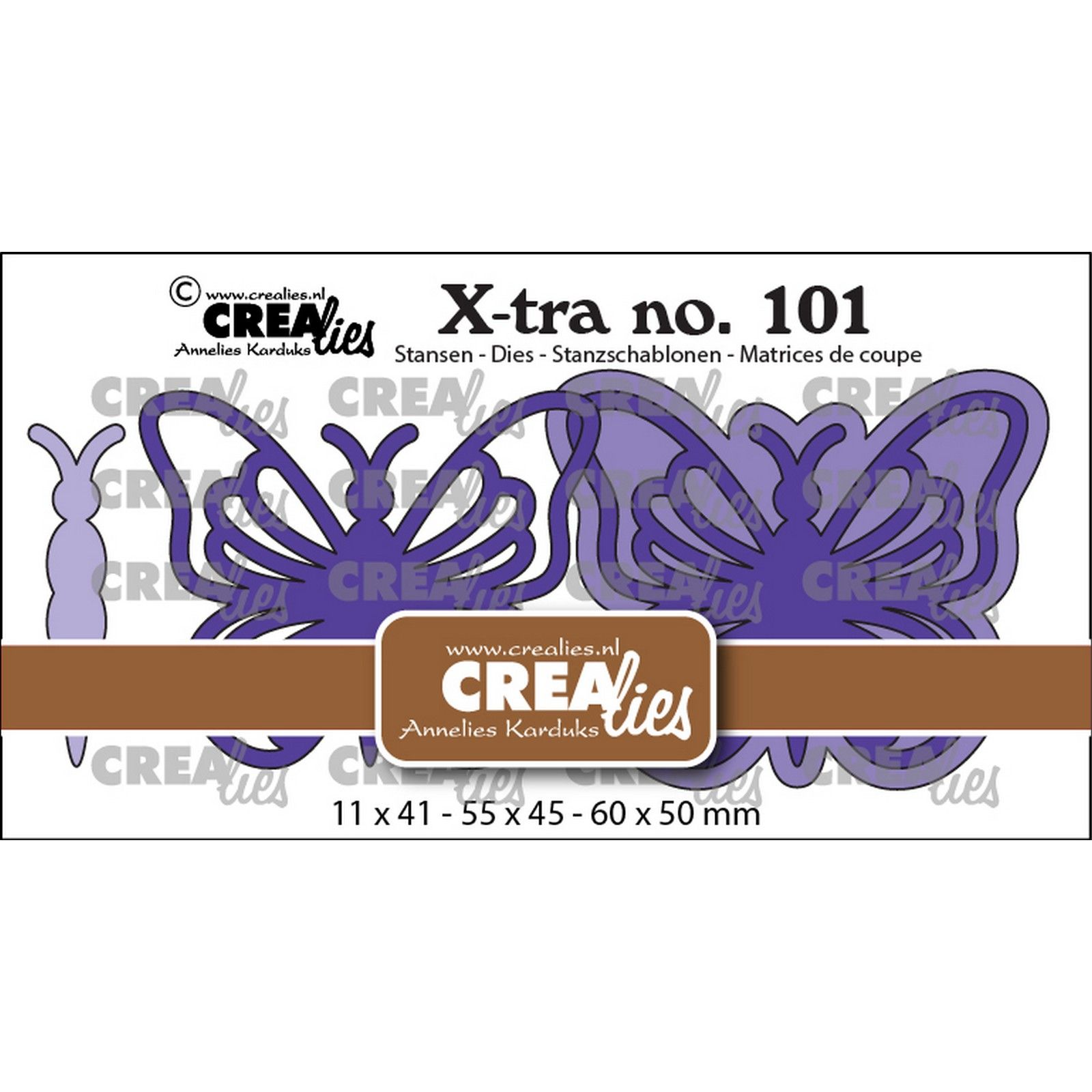 Crealies • Snijmal Vlinder A Extra Groot