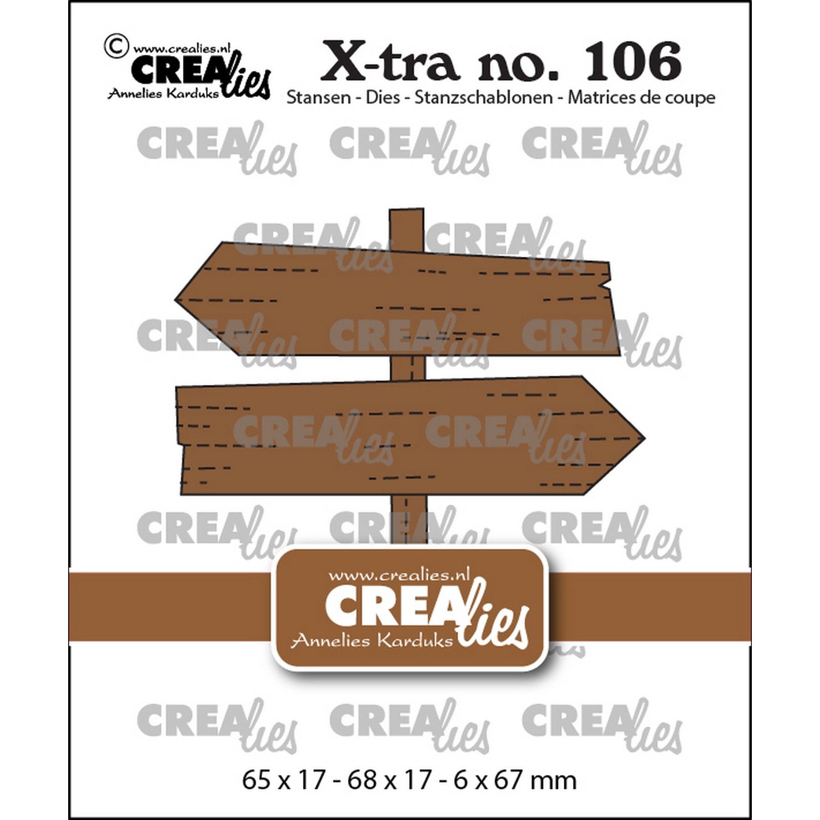 Crealies • X-Tra Cutting Die Signpost