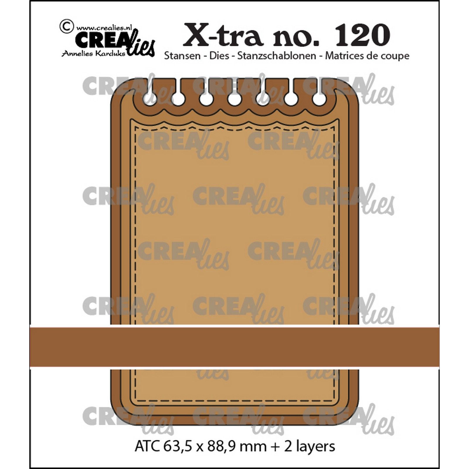Crealies • Xtra Stans Atc Notebook Horizontaal