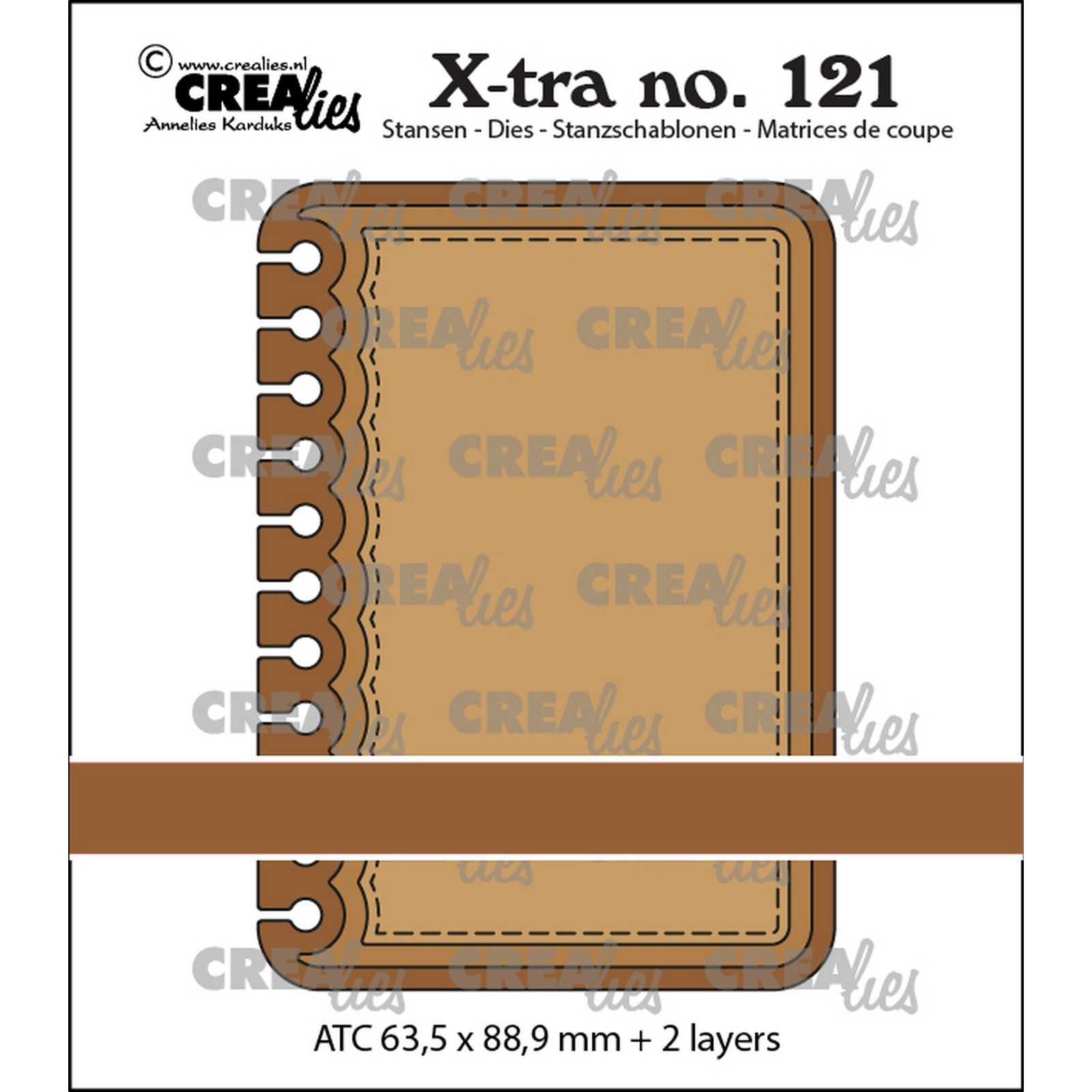 Crealies • Xtra Stans Atc Notebook Vertikaal