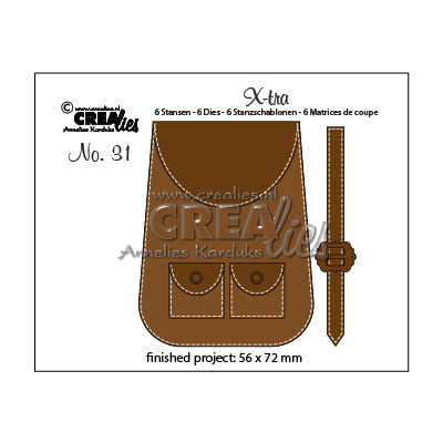 Crealies • X-tra plantilla de corte no.31 Backpack