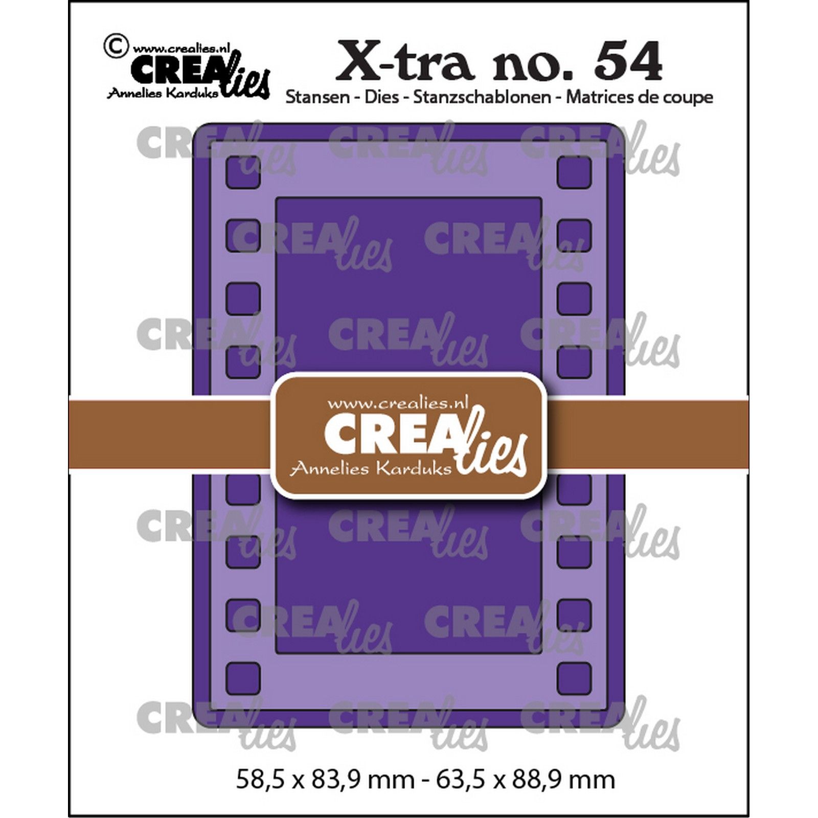 Crealies • Xtra Matrice De Découpe Atc Filmstrip