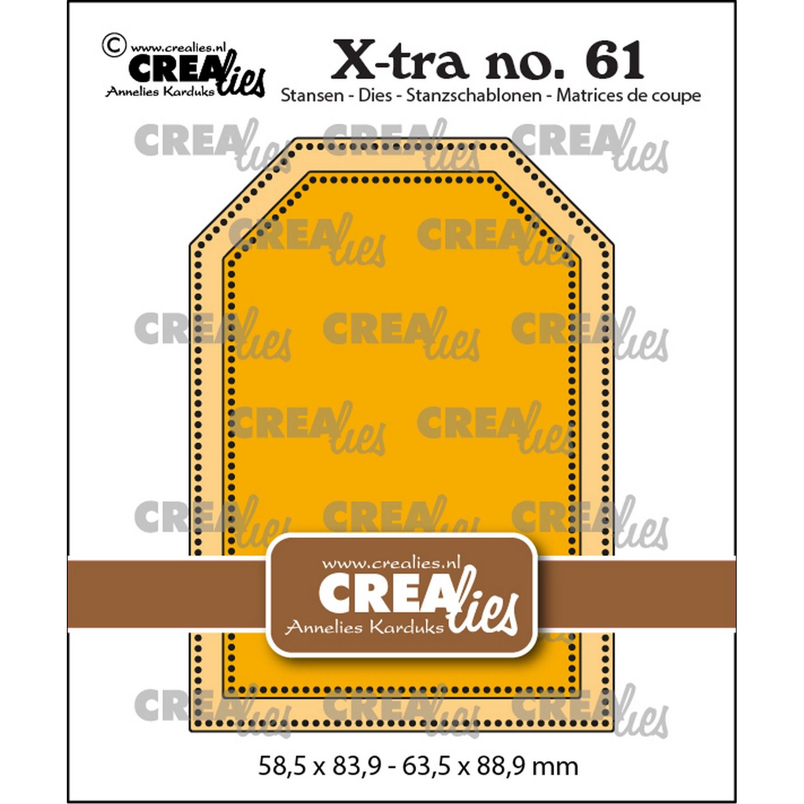 Crealies • Xtra ATC Tag with dots