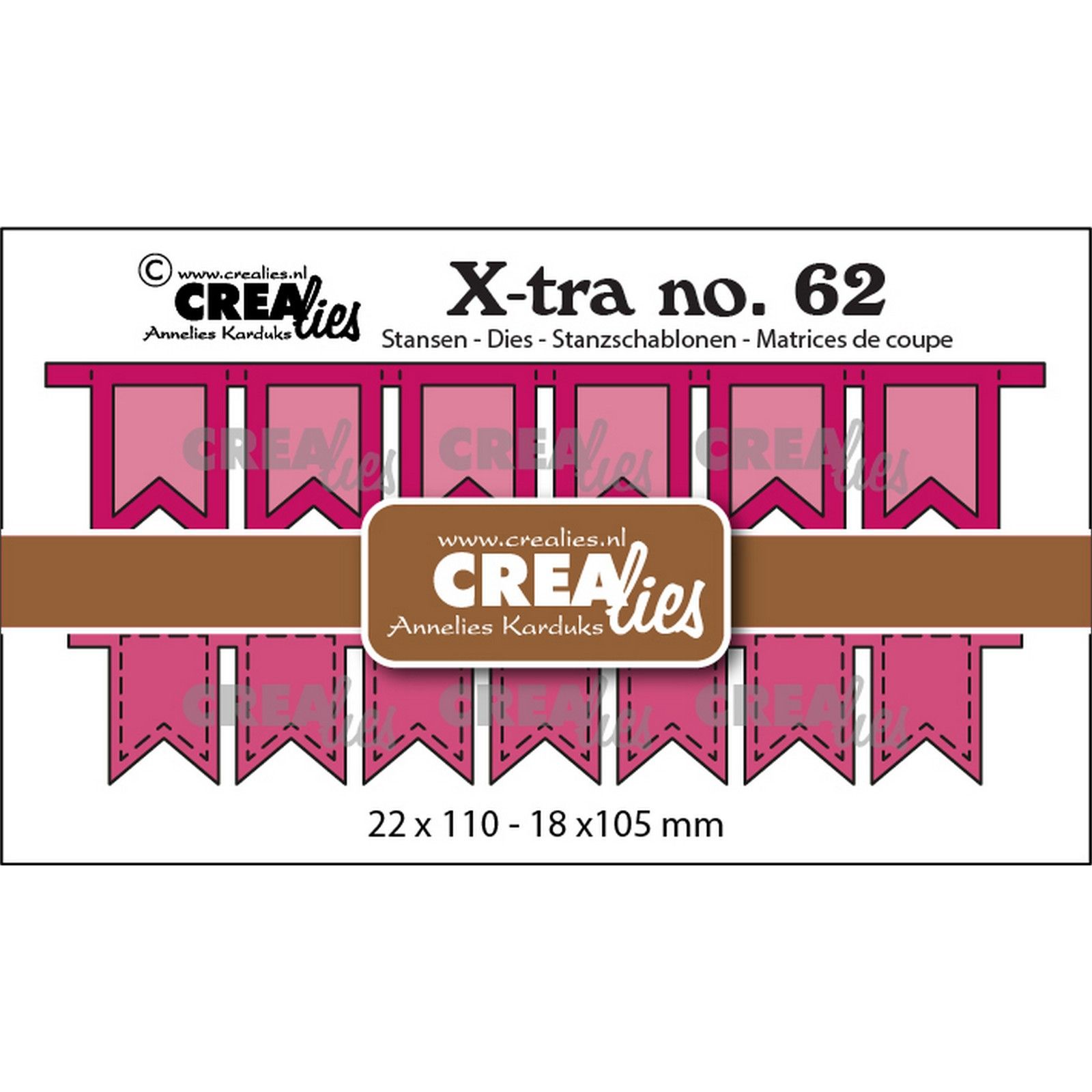 Crealies • Xtra Fishtail banners 2x