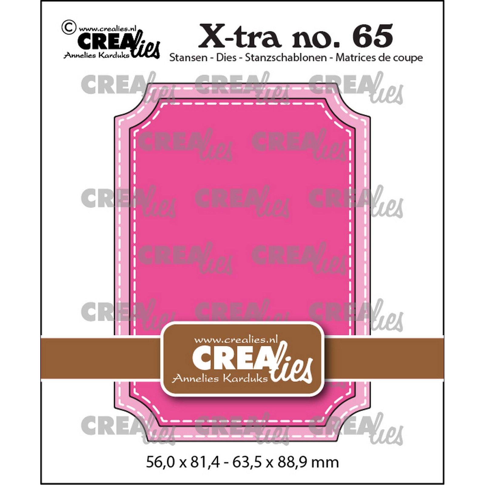 Crealies • X-tra ATC Ticket with Stitch