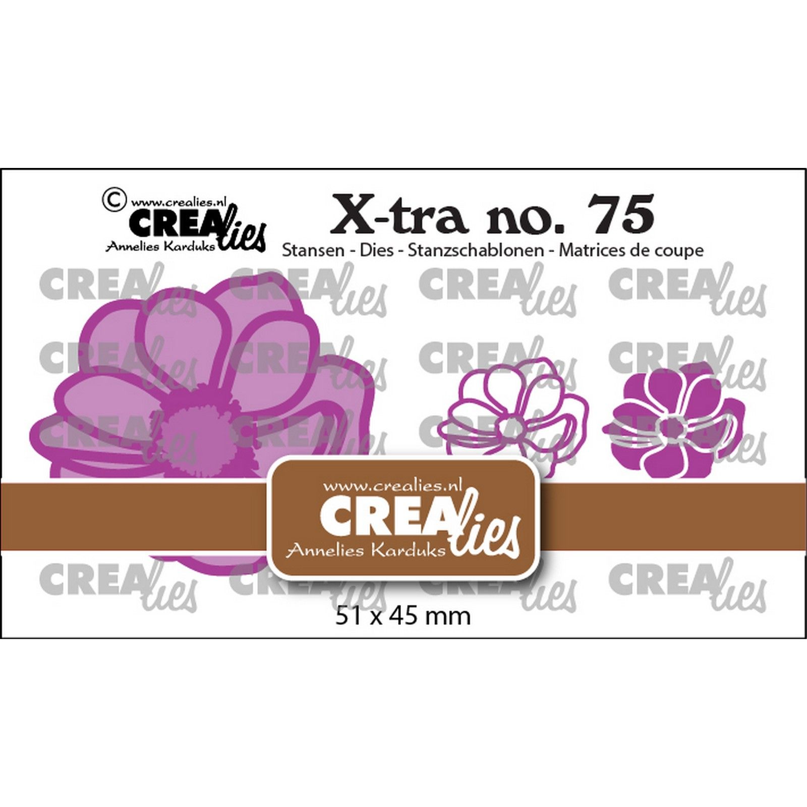 Crealies • Xtra Anemoon Klein