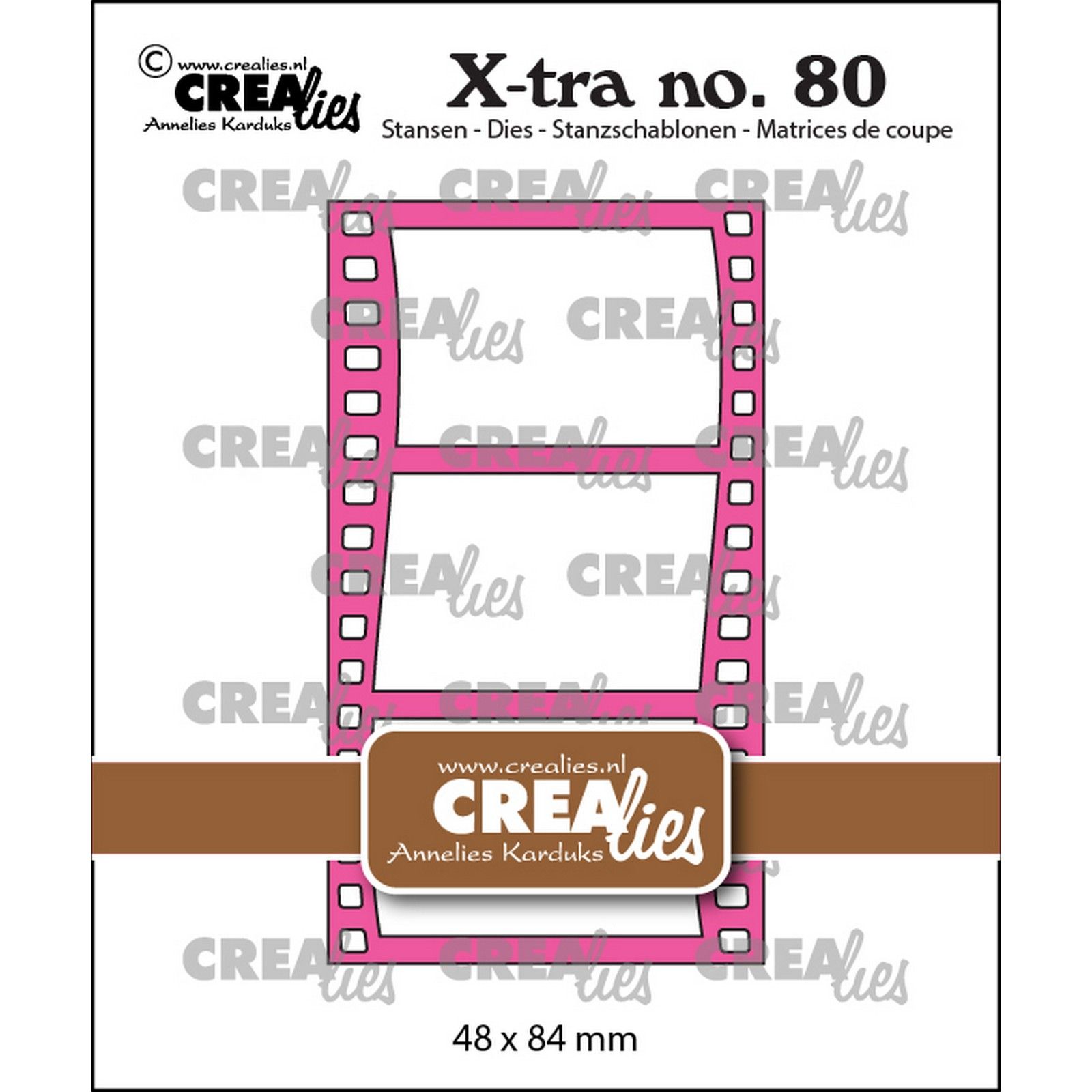 Crealies • Xtra Filmstrip Curved Vertical